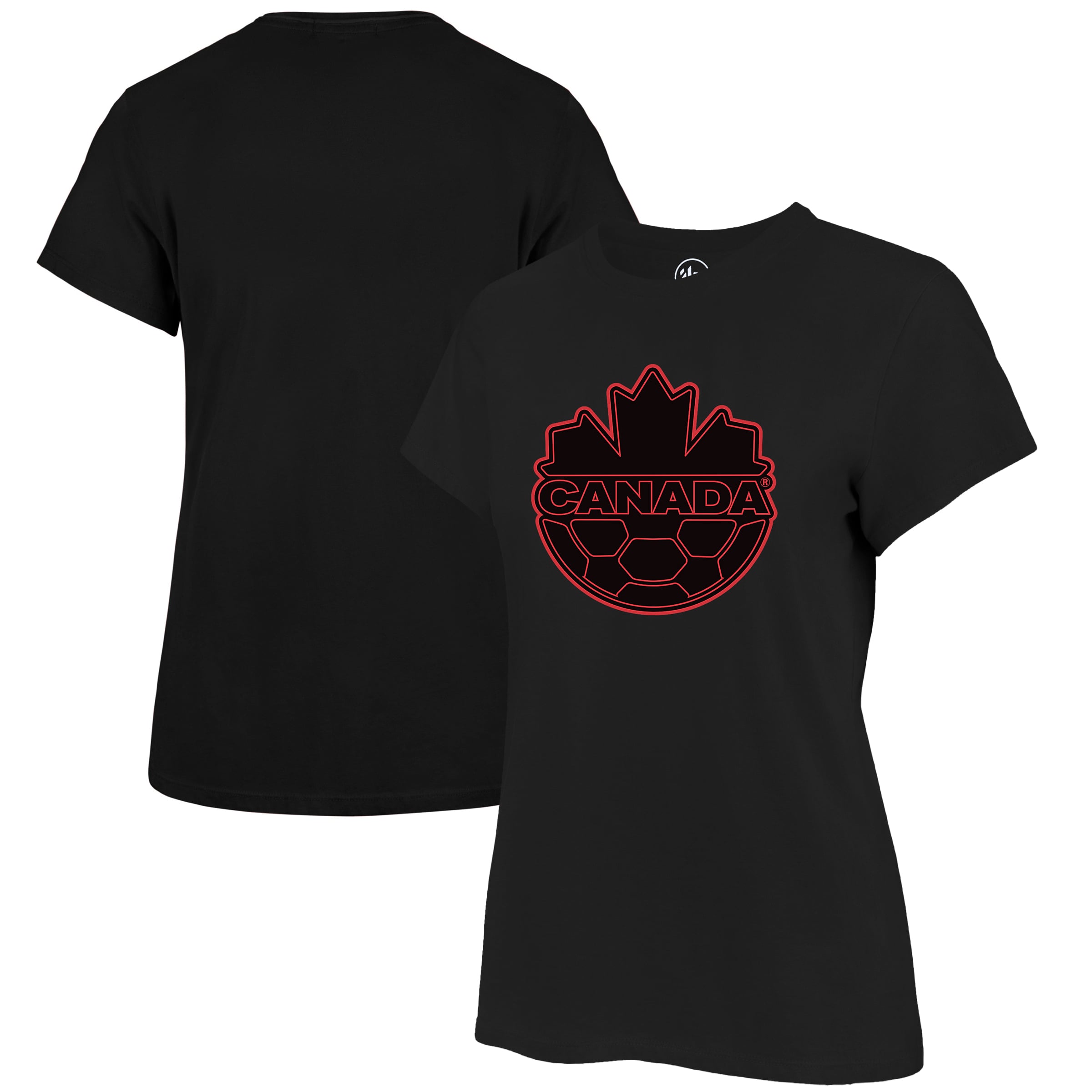 Women's '47 Black Canada Soccer Fan T-Shirt