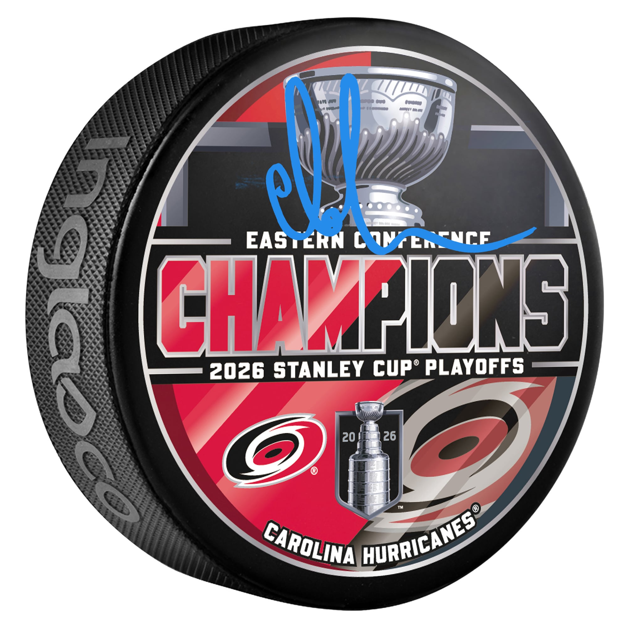 Andrei Svechnikov Carolina Hurricanes Autographed 2026 Eastern Conference Champions Hockey Puck
