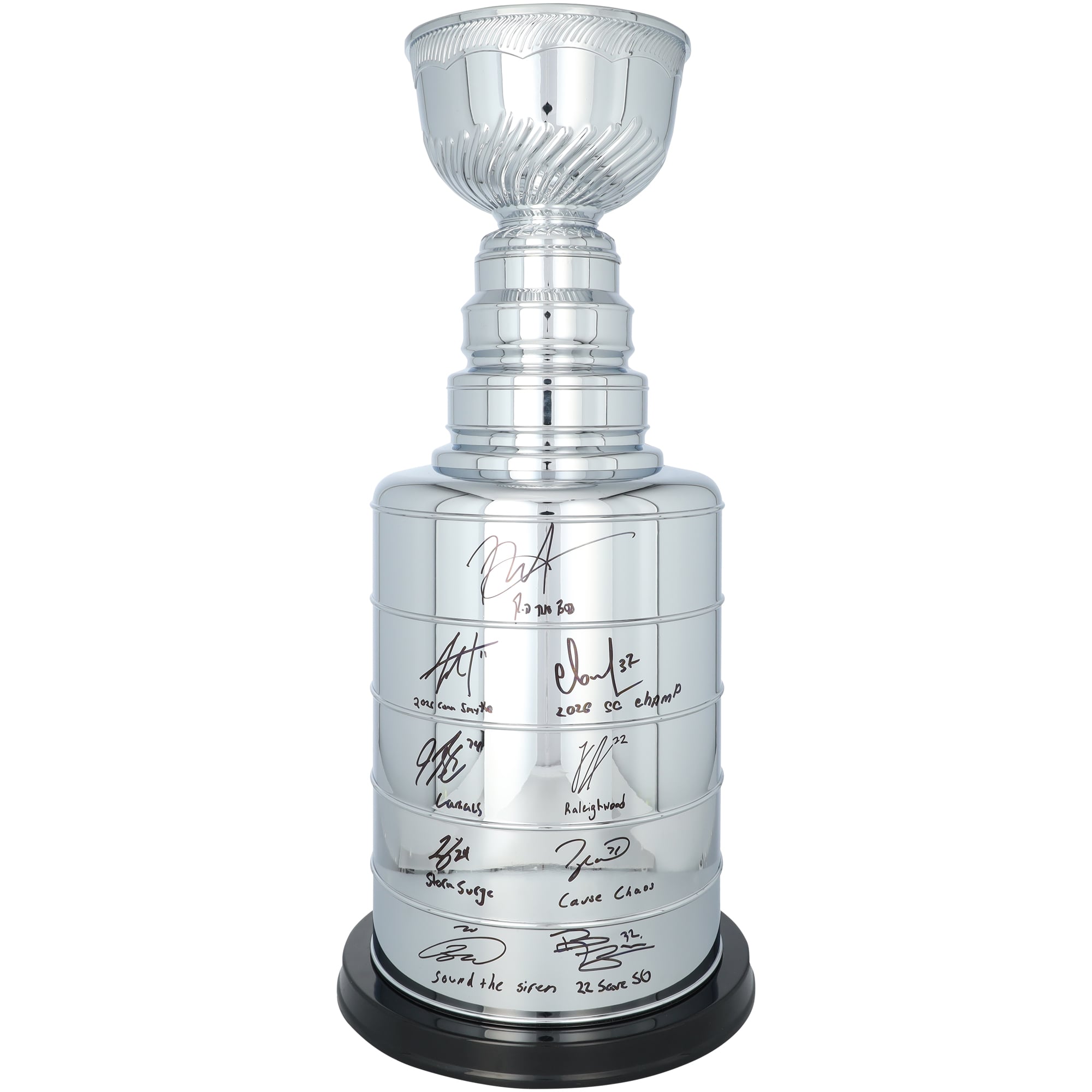 Carolina Hurricanes Autographed 2026 Stanley Cup Champions 2' Replica Stanley Cup with Multiple Signatures and Inscriptions - Limited Edition of 25