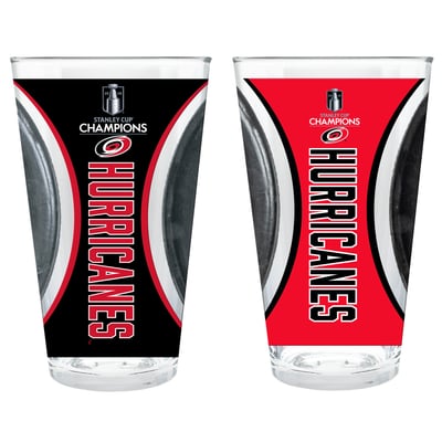 Carolina Hurricanes Great American Products 2026 Stanley Cup Champions Two-Piece 16oz. Pint Glass Set