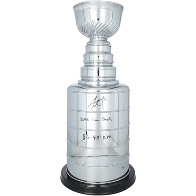 Jordan Staal Carolina Hurricanes Autographed Fanatics Authentic 2026 Stanley Cup Champions 2' Replica Cup with Multiple Inscriptions - Limited Edition #5/5