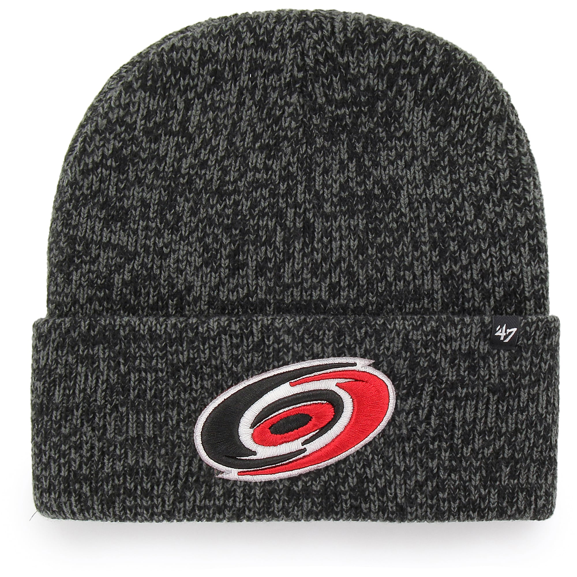 Bonnet en tricot à revers Brain Freeze '47 Black Carolina Hurricanes pour homme
