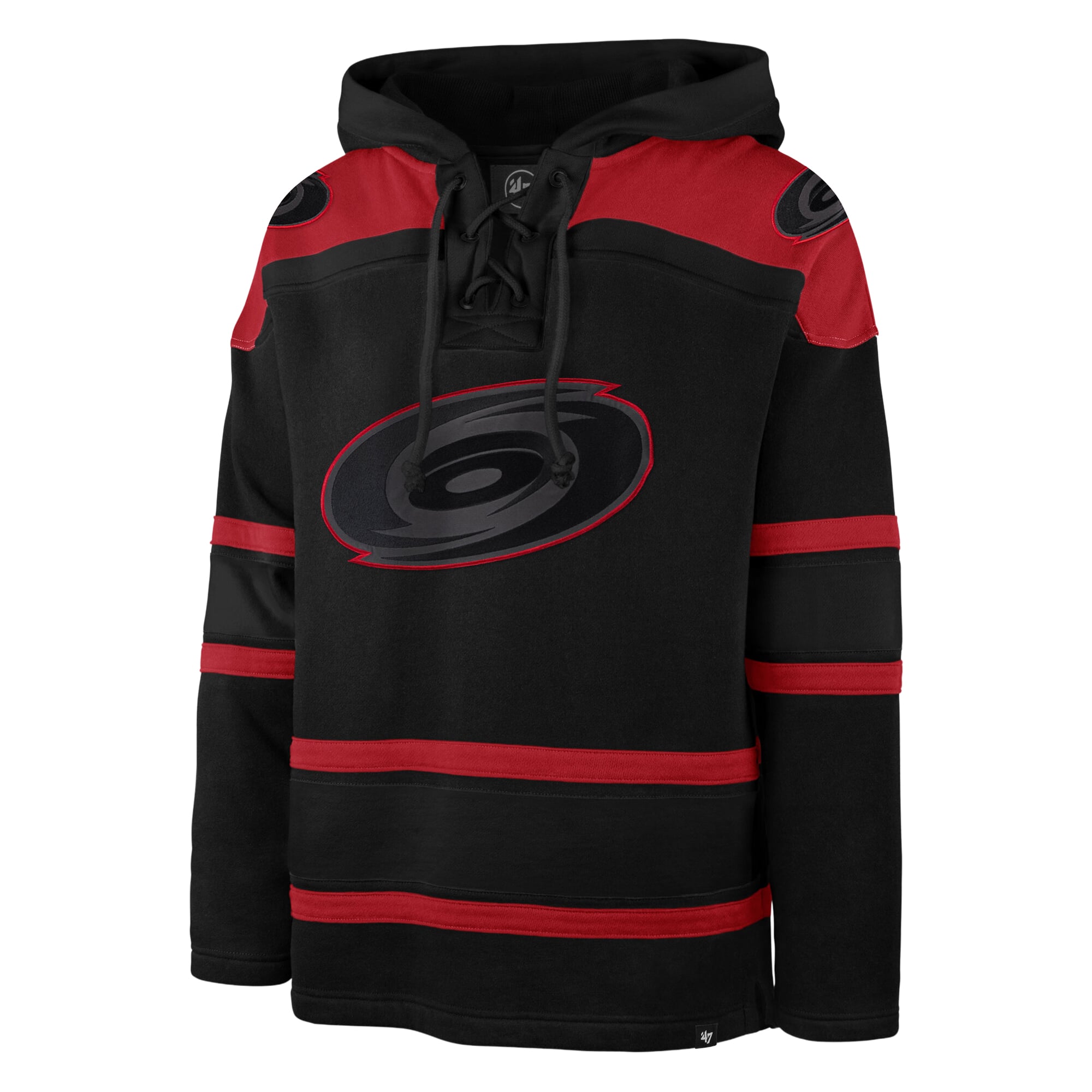 Sweat à capuche Lacer noir Carolina Hurricanes « 47 » pour homme