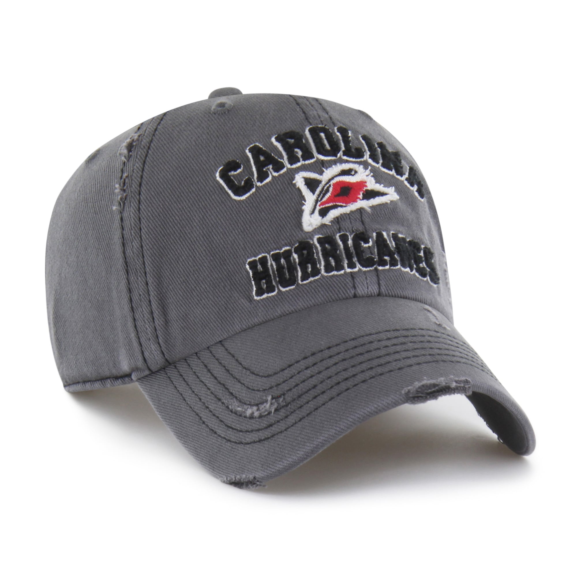 Casquette ajustable pour homme Carolina Hurricanes '47 Black Seymoore avec application vieillie