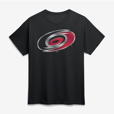 Carolina Hurricanes Big & Tall Metallic Mascot T-Shirt - Black