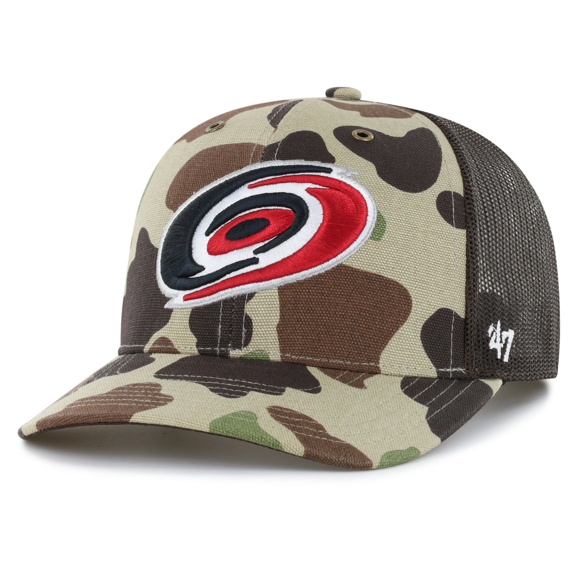 Casquette trucker ajustable Carhartt x '47 Duck Camo Carolina Hurricanes pour homme