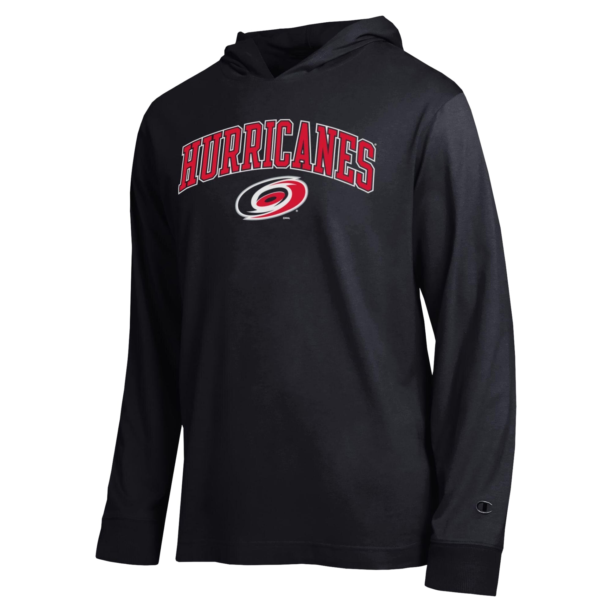 T-shirt à manches longues et capuche léger Champion noir Carolina Hurricanes All-Star pour homme