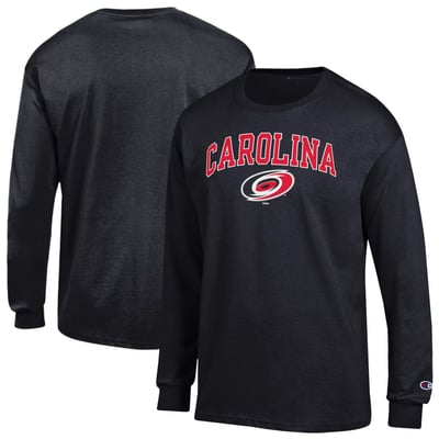 Carolina Hurricanes Champion Jersey Long-Sleeve T-Shirt - Black