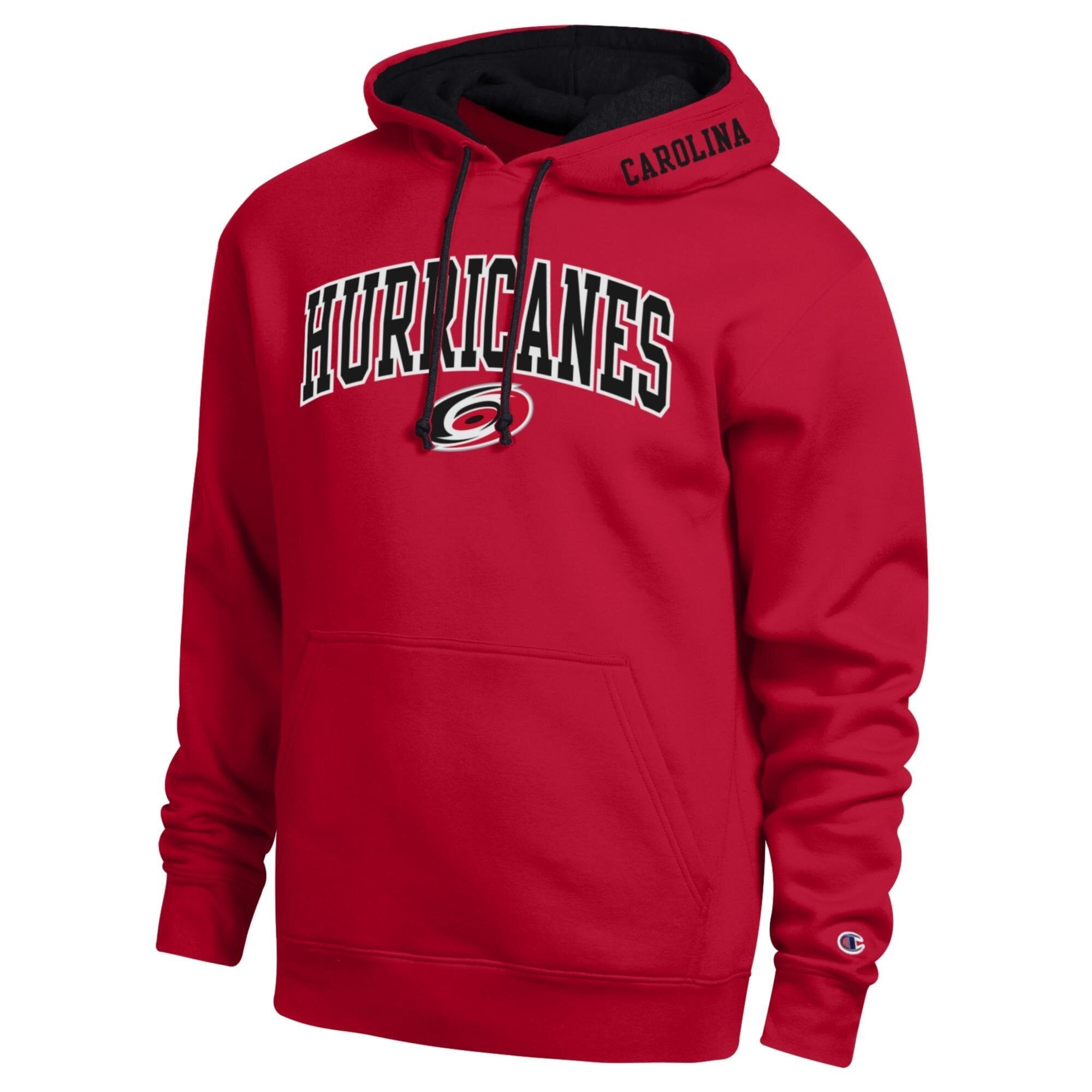 Men's Champion Red Carolina Hurricanes Contrast Hoodie