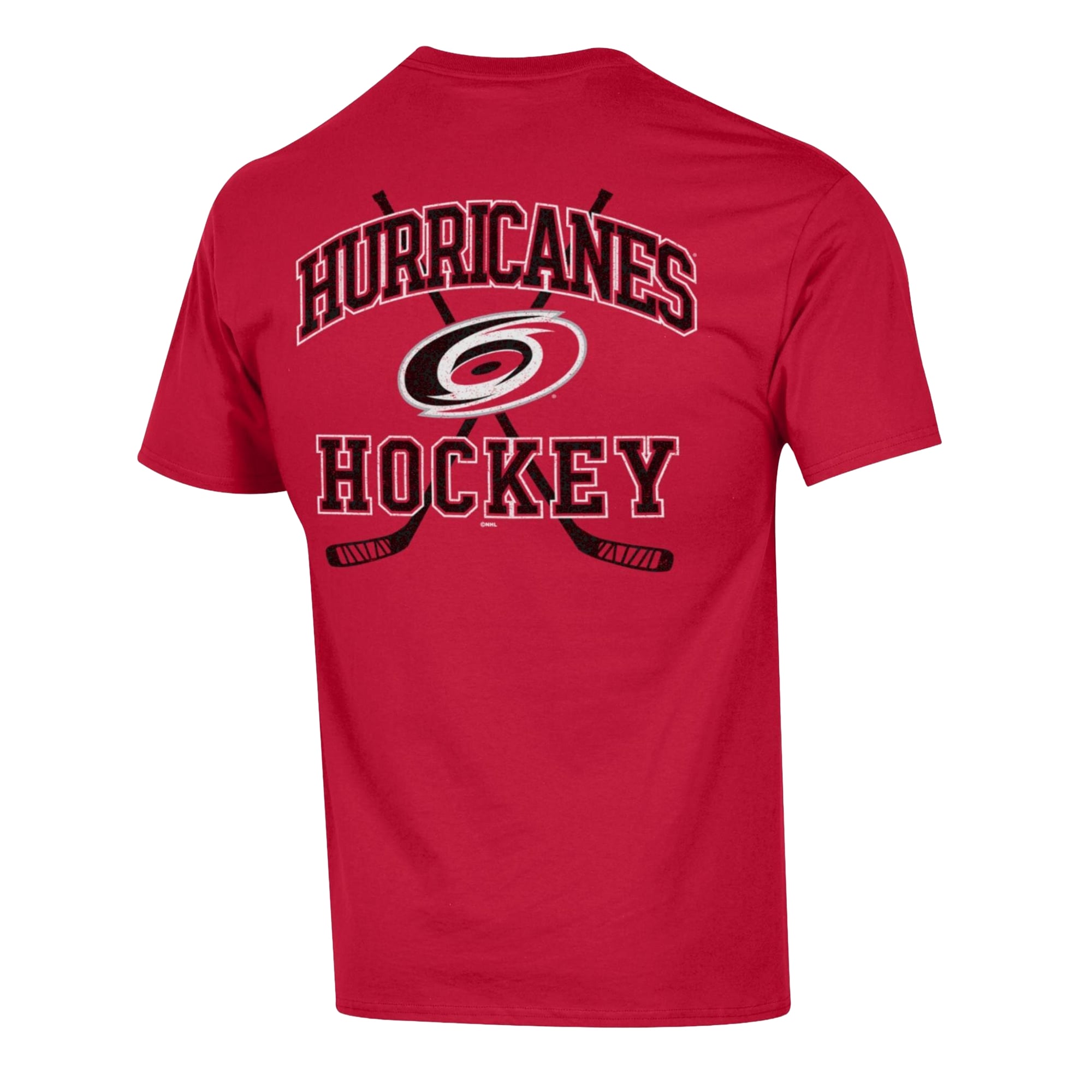 Men's Champion Red Carolina Hurricanes Stick With It Jersey T-Shirt