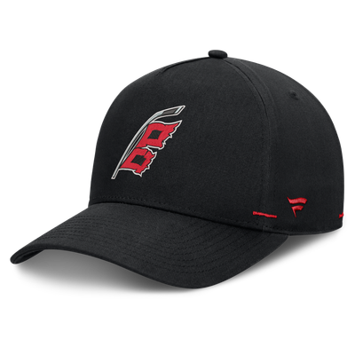 Casquette ajustable Carolina Hurricanes Fanatics noire alternative authentique Pro Rink A-Frame pour homme