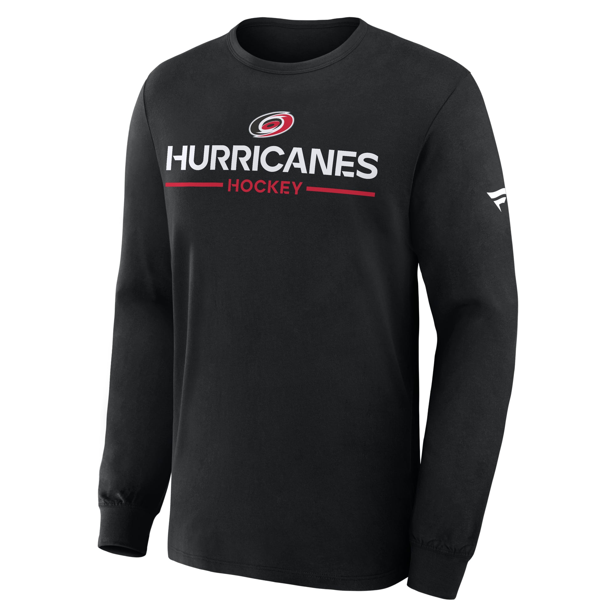 T-shirt à manches longues authentique Pro Primary noir des Hurricanes de la Caroline Fanatics pour homme