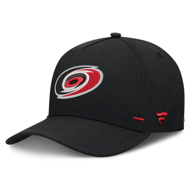 Carolina Hurricanes Fanatics Authentic Pro Rink Bar Tacks A-Frame Adjustable Hat - Black