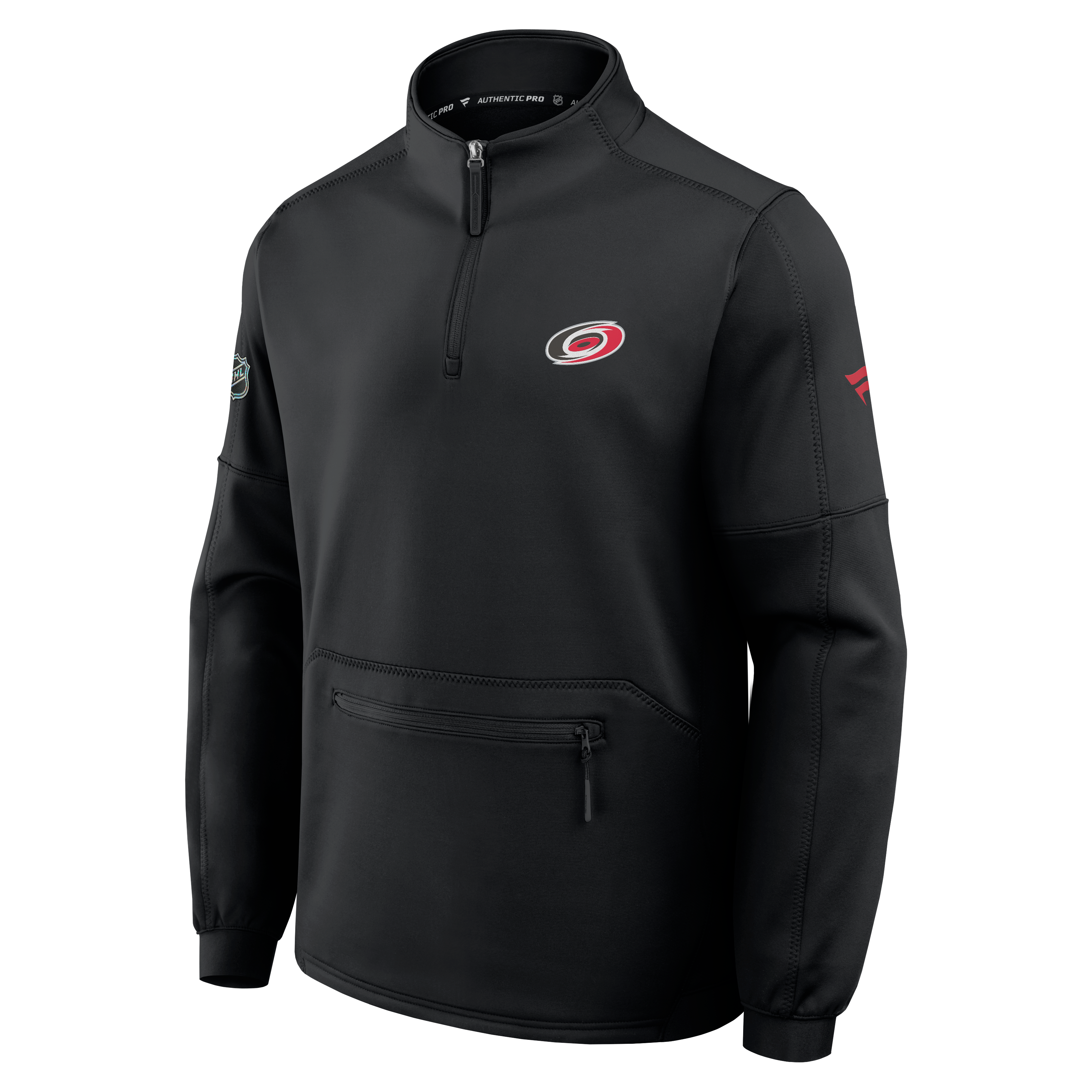 Pull-over polaire authentique Pro Rink pour homme, noir, des Hurricanes de la Caroline (Fanatics).