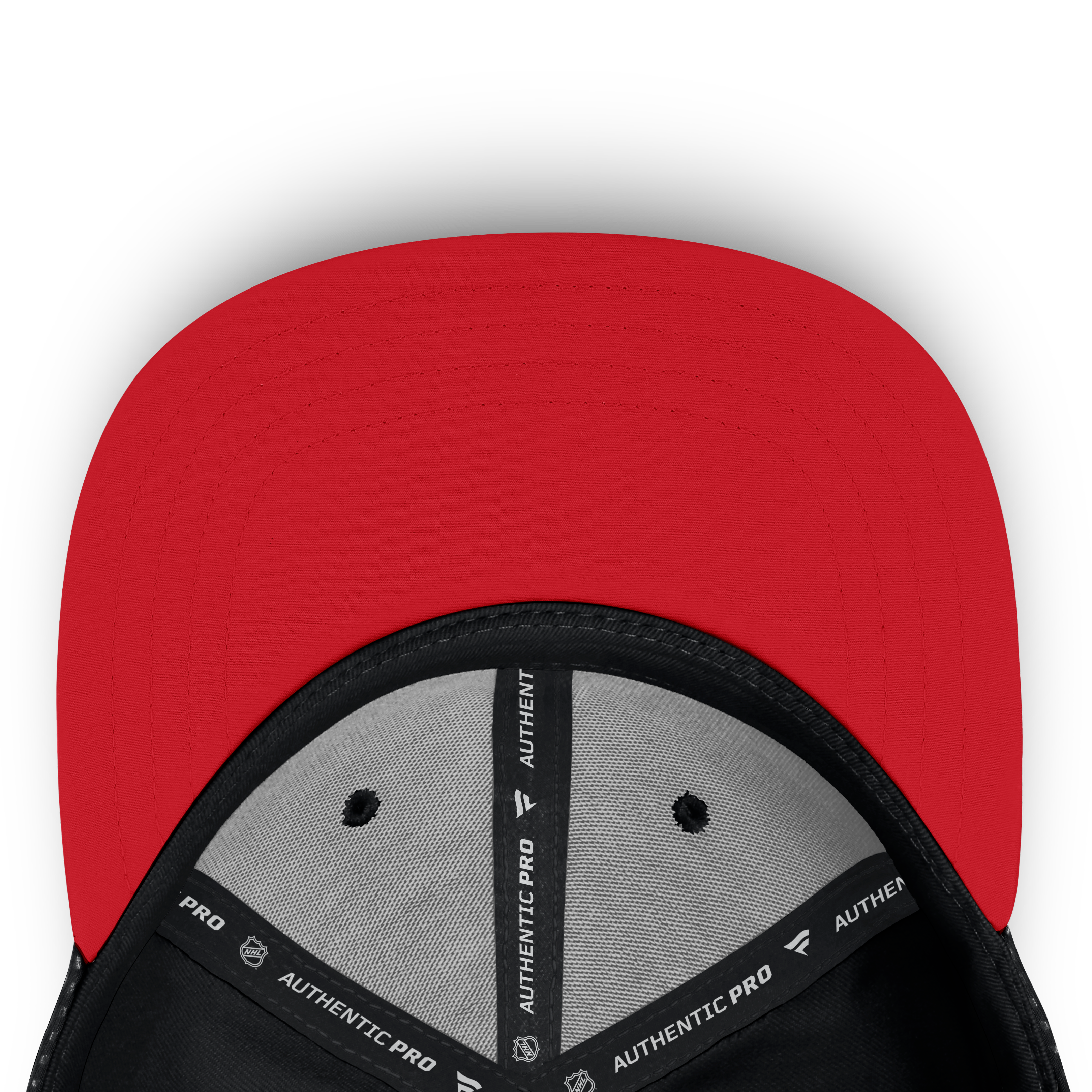 Men's Fanatics Black Carolina Hurricanes Authentic Pro Rink Square Visor Snapback Hat