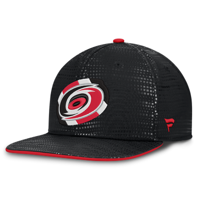 Carolina Hurricanes Fanatics Authentic Pro Rink Square Visor Snapback Hat - Black