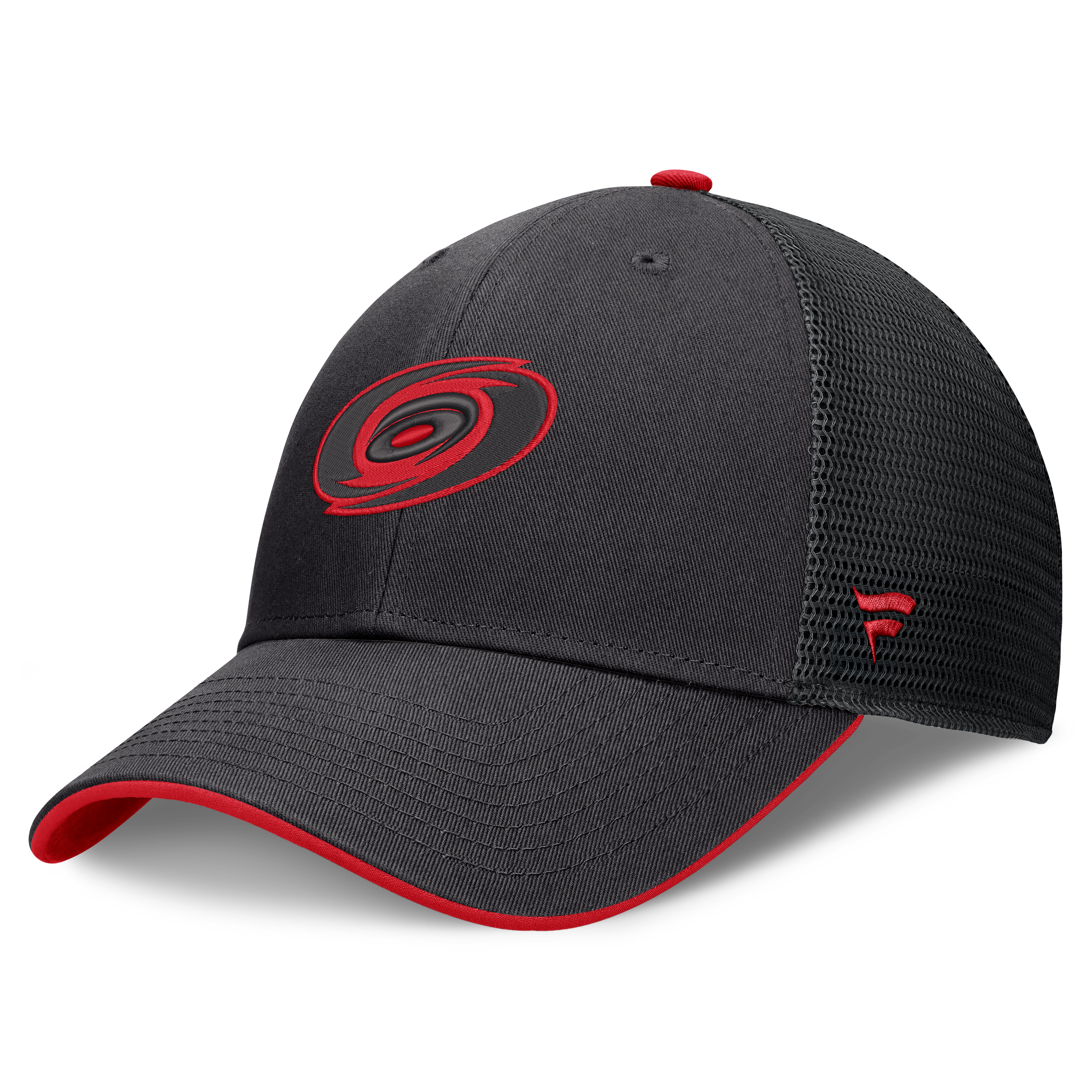 Casquette trucker ajustable Fanatics noire Carolina Hurricanes Fundamental Limits pour homme