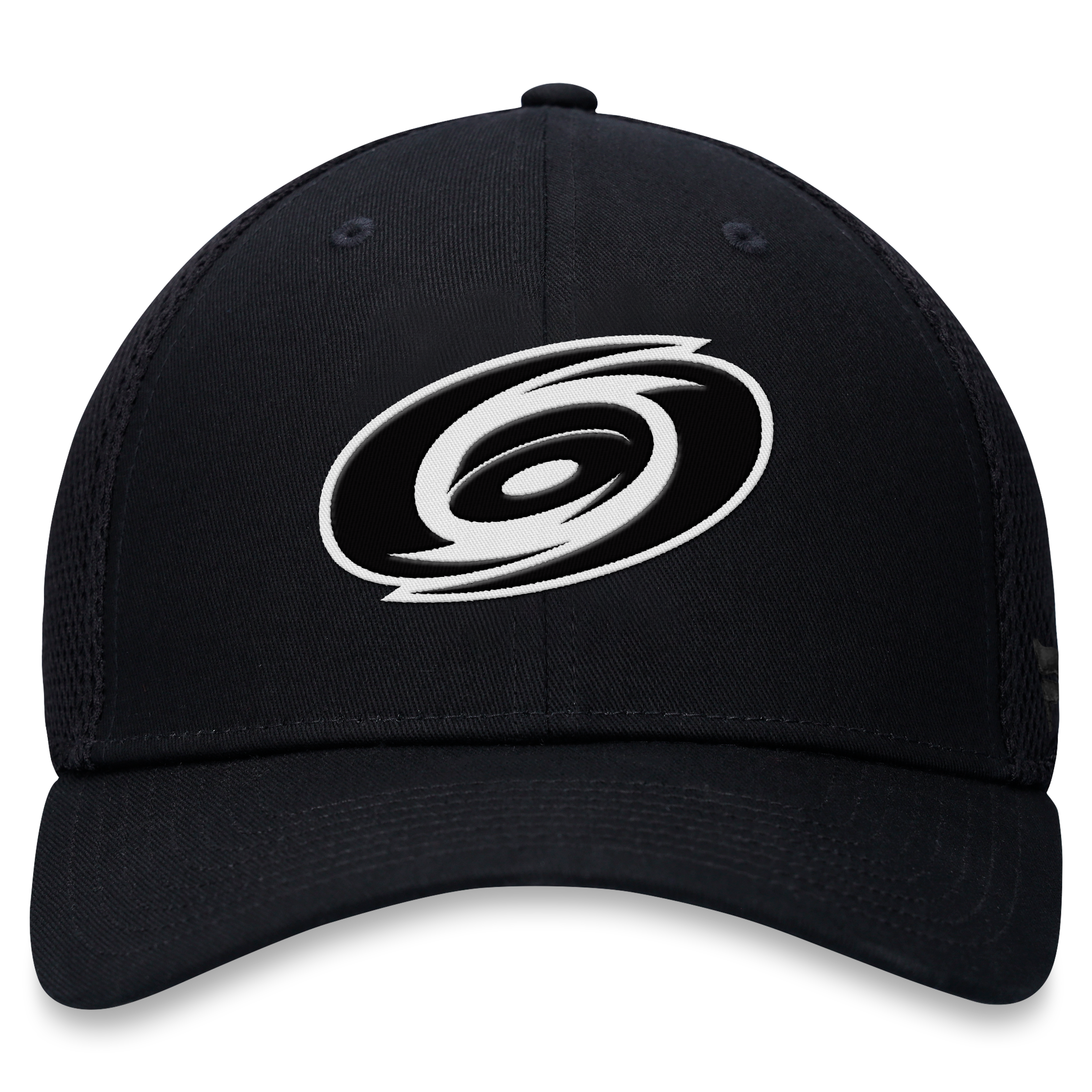 Casquette extensible à dos en maille ton sur Fanatics pour homme, noire, Carolina Hurricanes