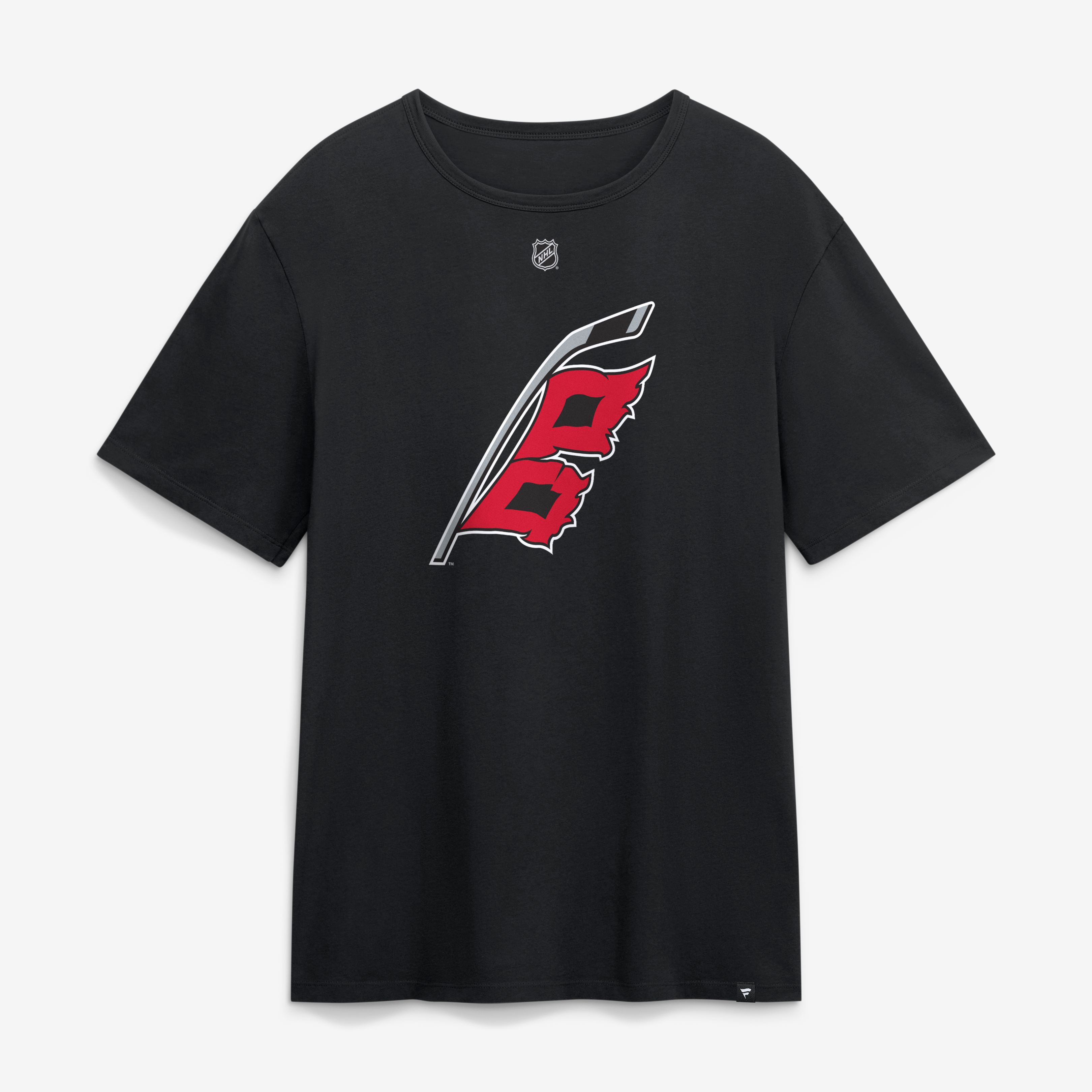 Men's Fanatics Brandon Bussi Black Carolina Hurricanes Authentic Stack Name & Number T-Shirt