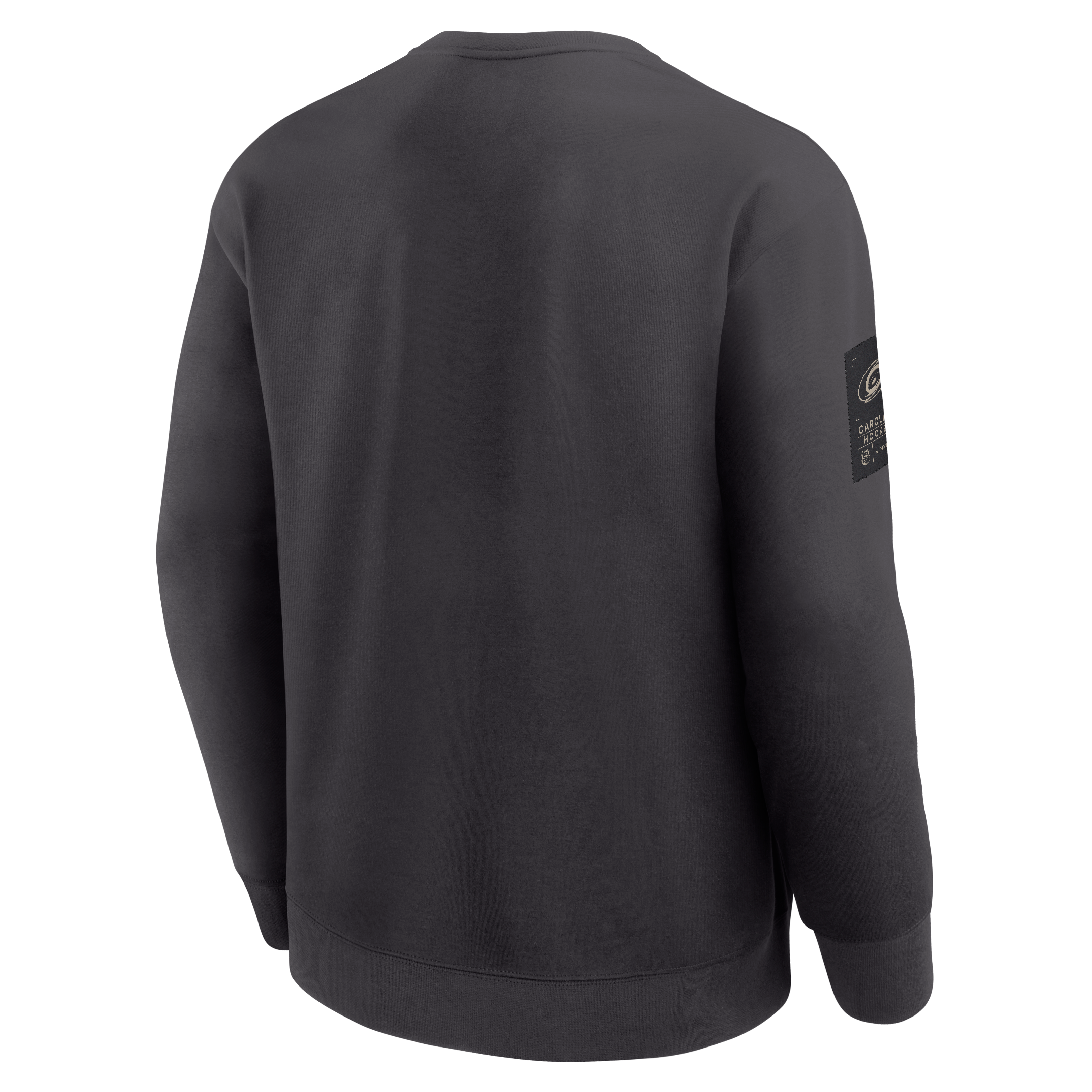 Sweat-shirt authentique Fanatics pour homme, couleur anthracite, Carolina Hurricanes, modèle Pro Road Tri-Blend.
