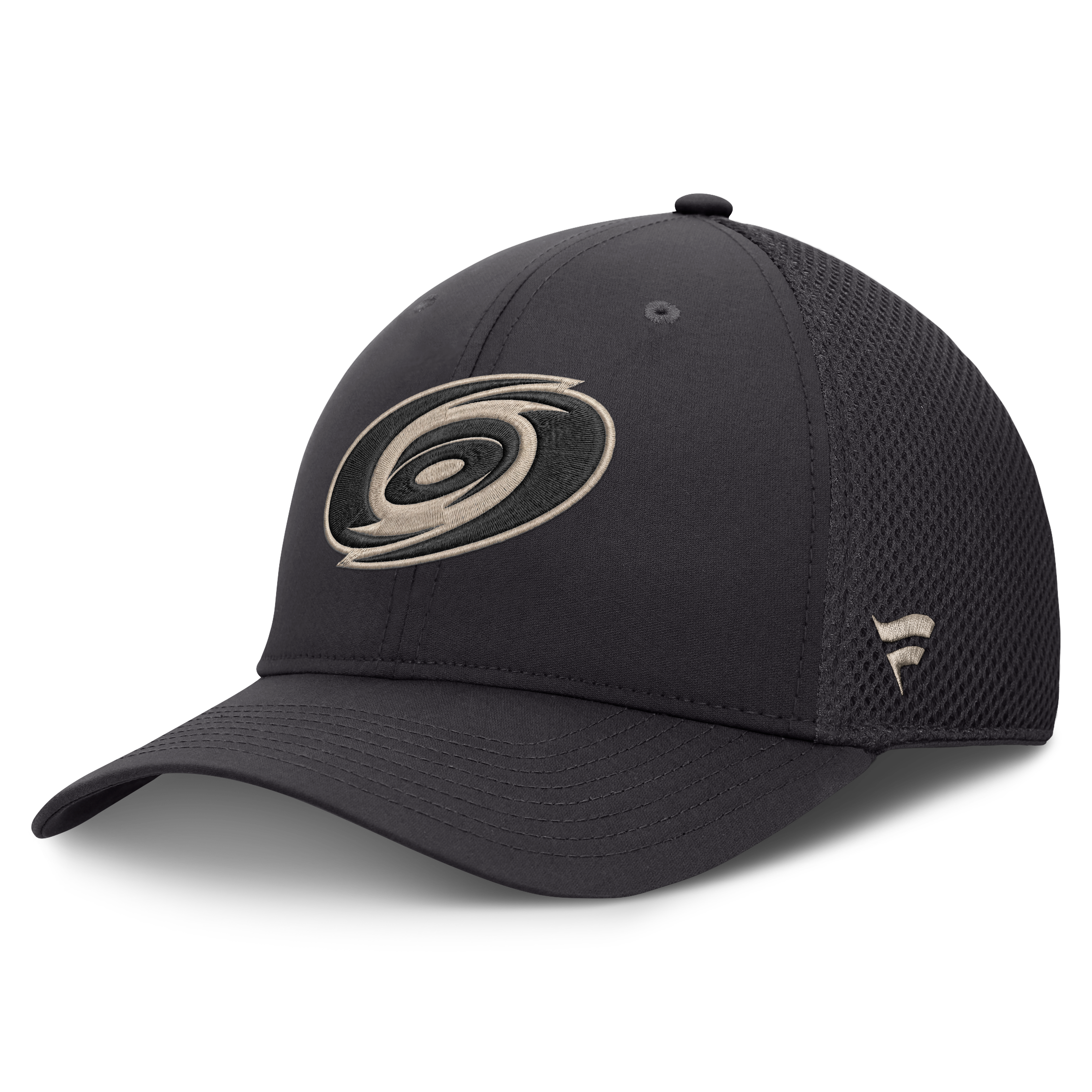Casquette Fanatics Charcoal Carolina Hurricanes Road Meshback Stretch pour homme