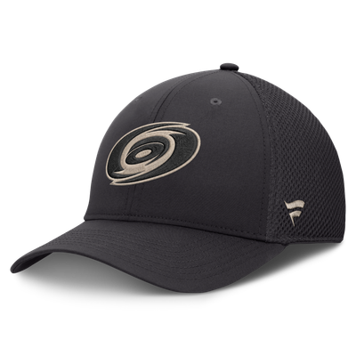 Men's Carolina Hurricanes Fanatics Charcoal Road Meshback Stretch Hat