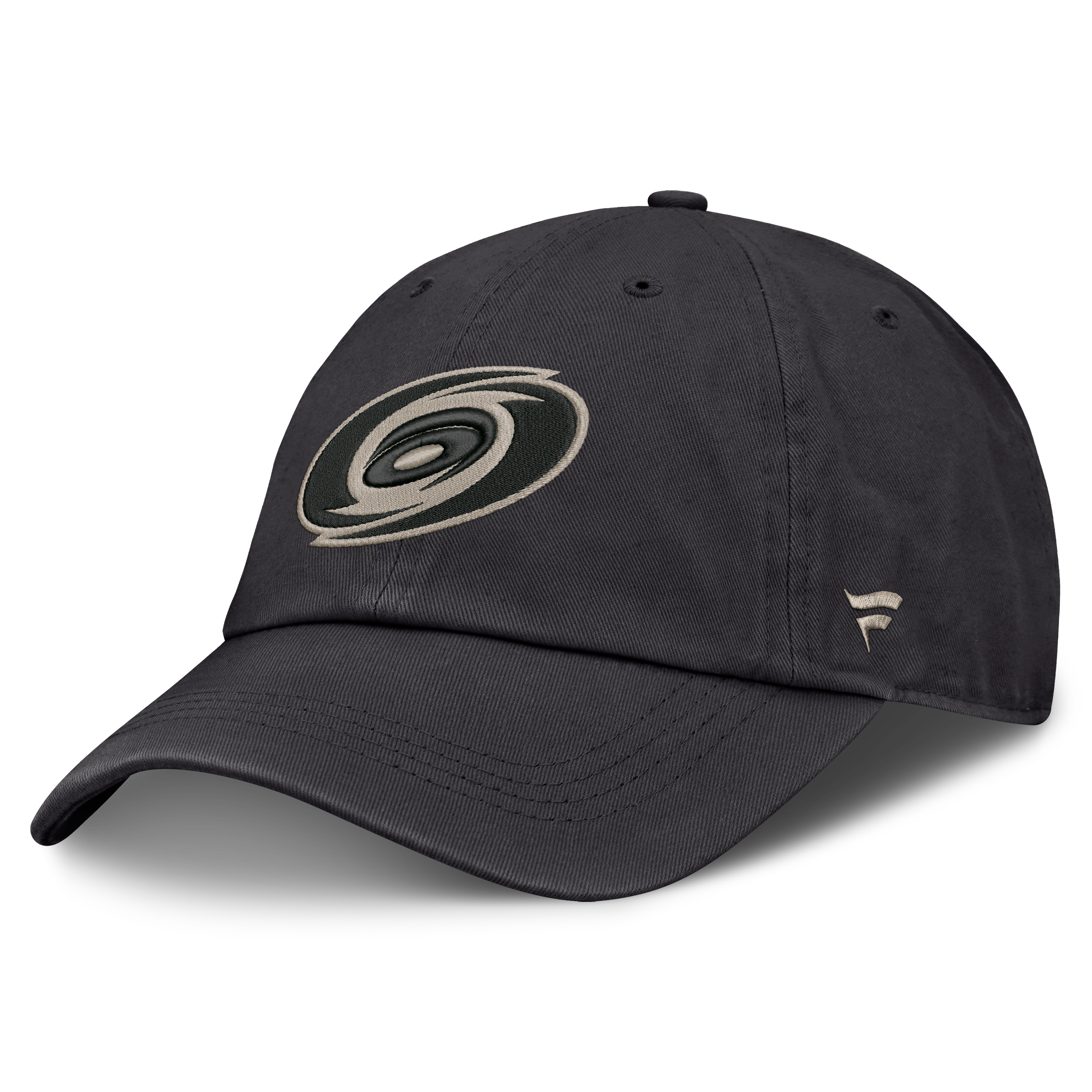 Casquette ajustable Fanatics Charcoal Carolina Hurricanes Road Phantom Washed pour homme