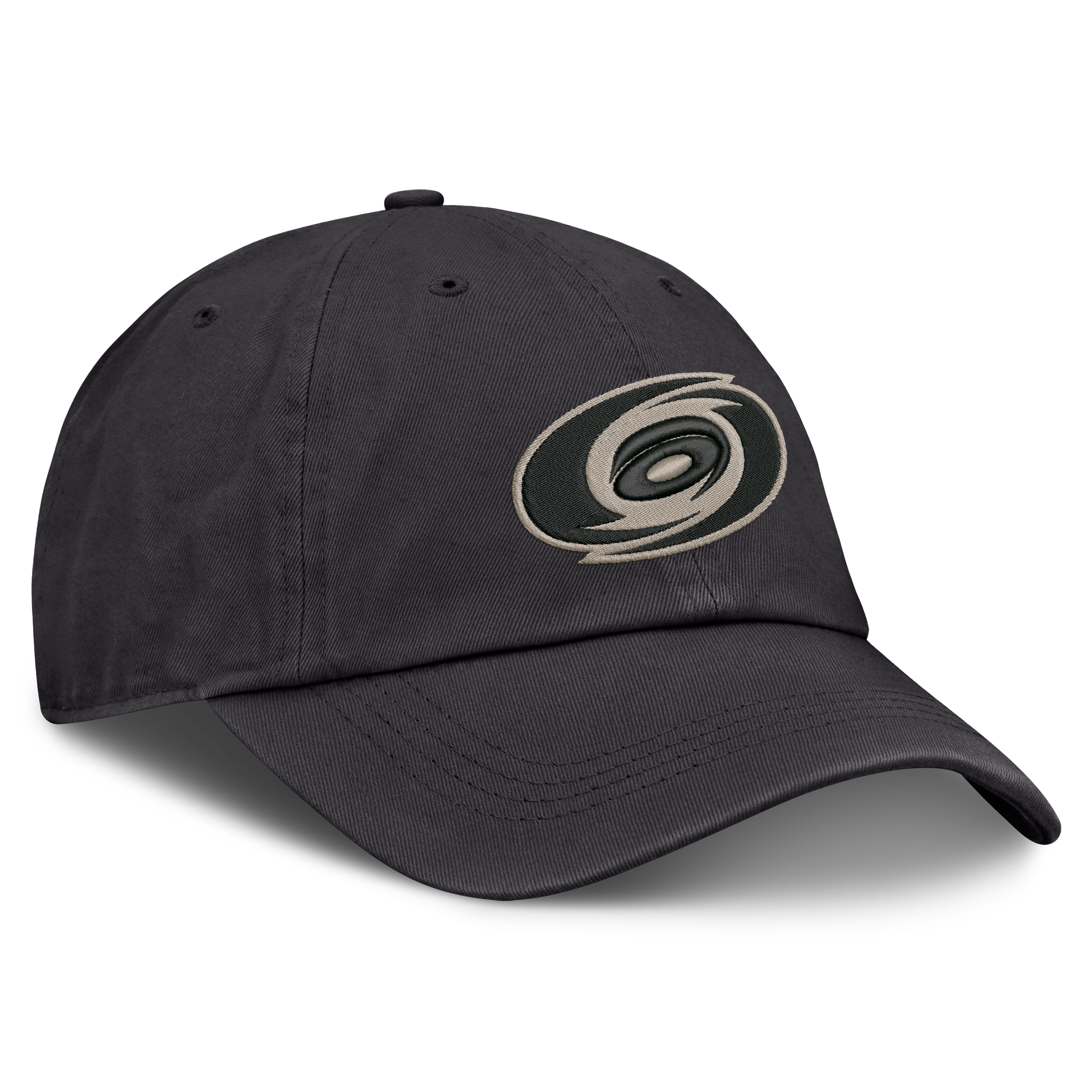 Casquette ajustable Fanatics Charcoal Carolina Hurricanes Road Phantom Washed pour homme