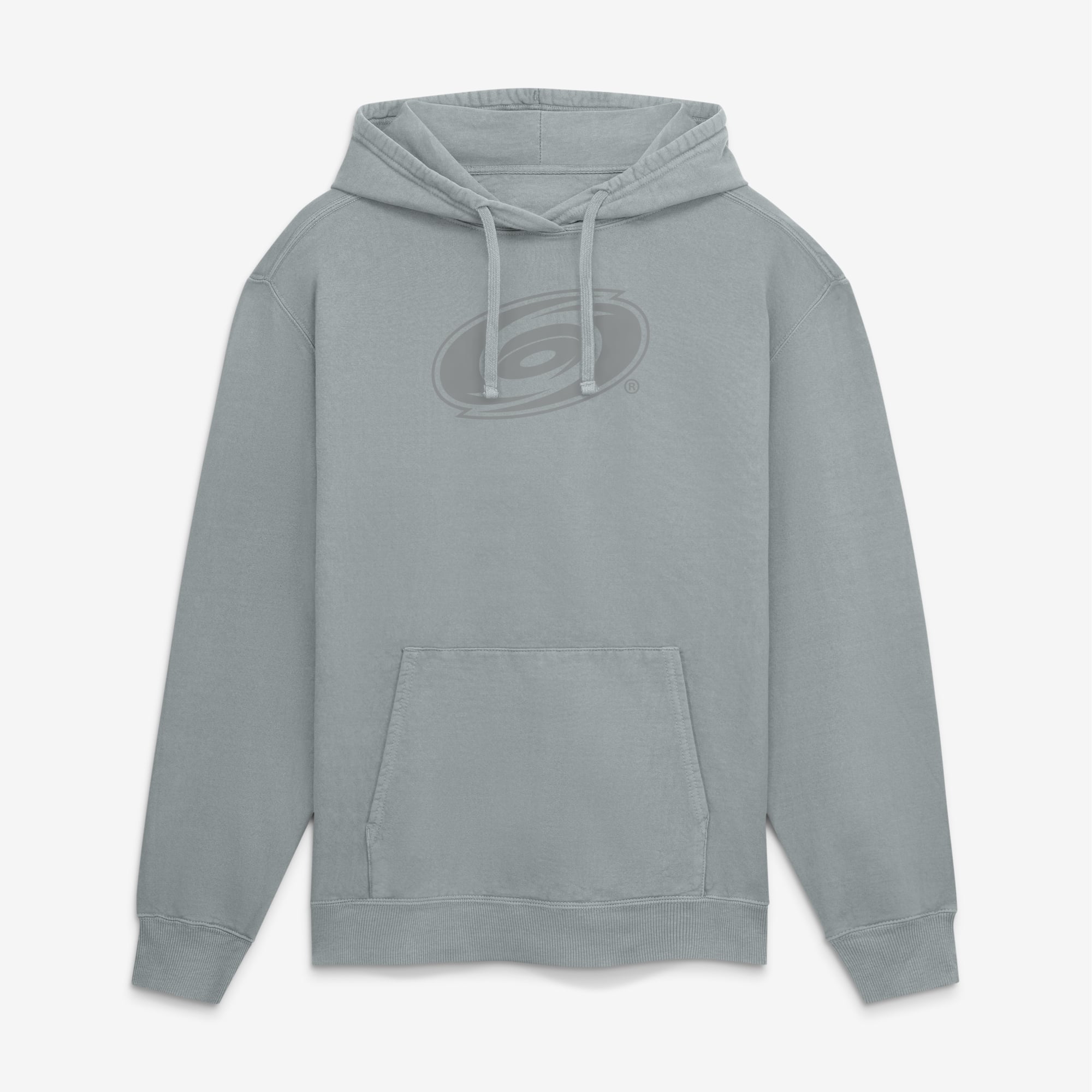 Sweat à capuche en polaire lavée grise des Hurricanes de la Caroline pour homme, marque Fanatics.
