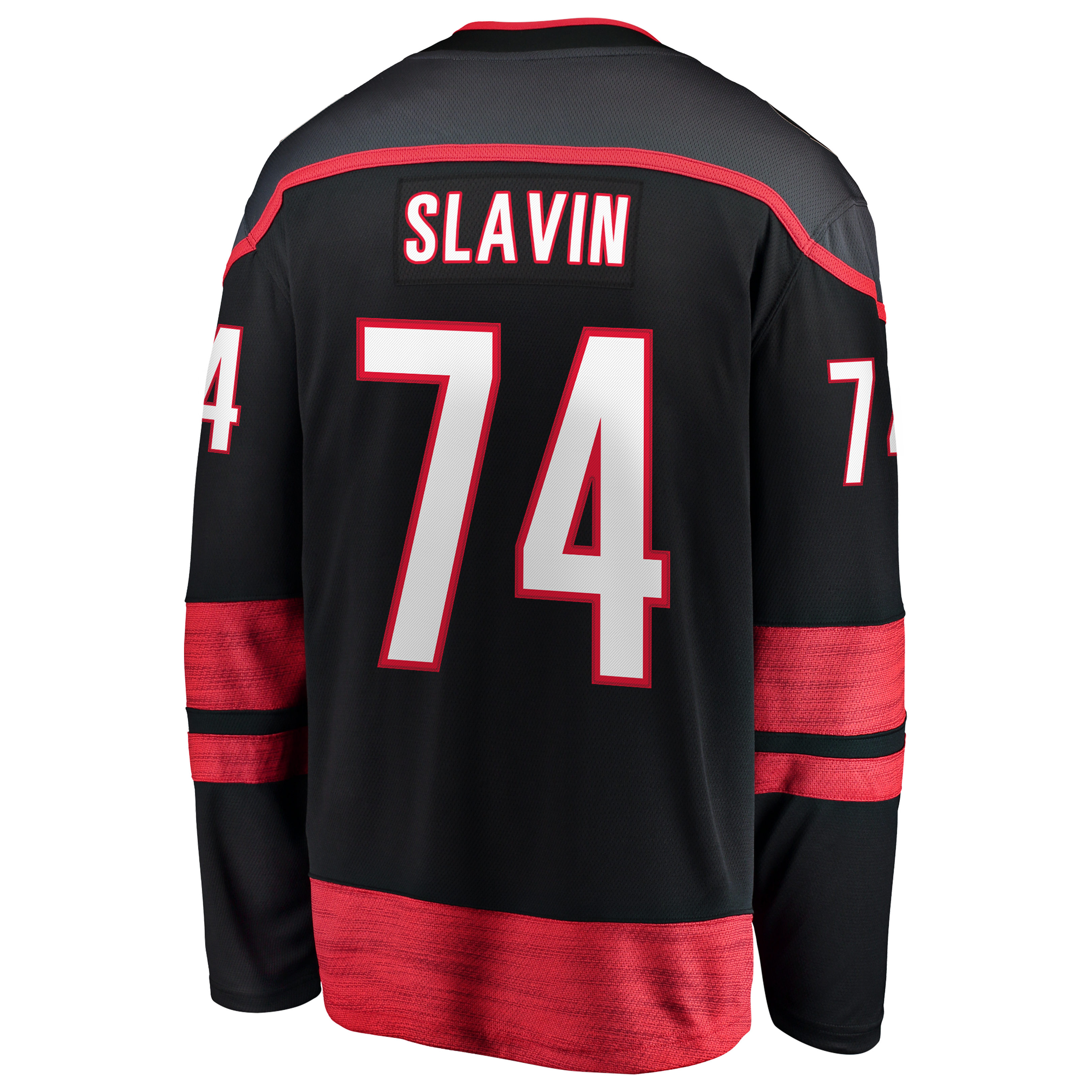 Men's Fanatics Jaccob Slavin Black Carolina Hurricanes 2026 Stanley Cup Champions Home Breakaway Jersey