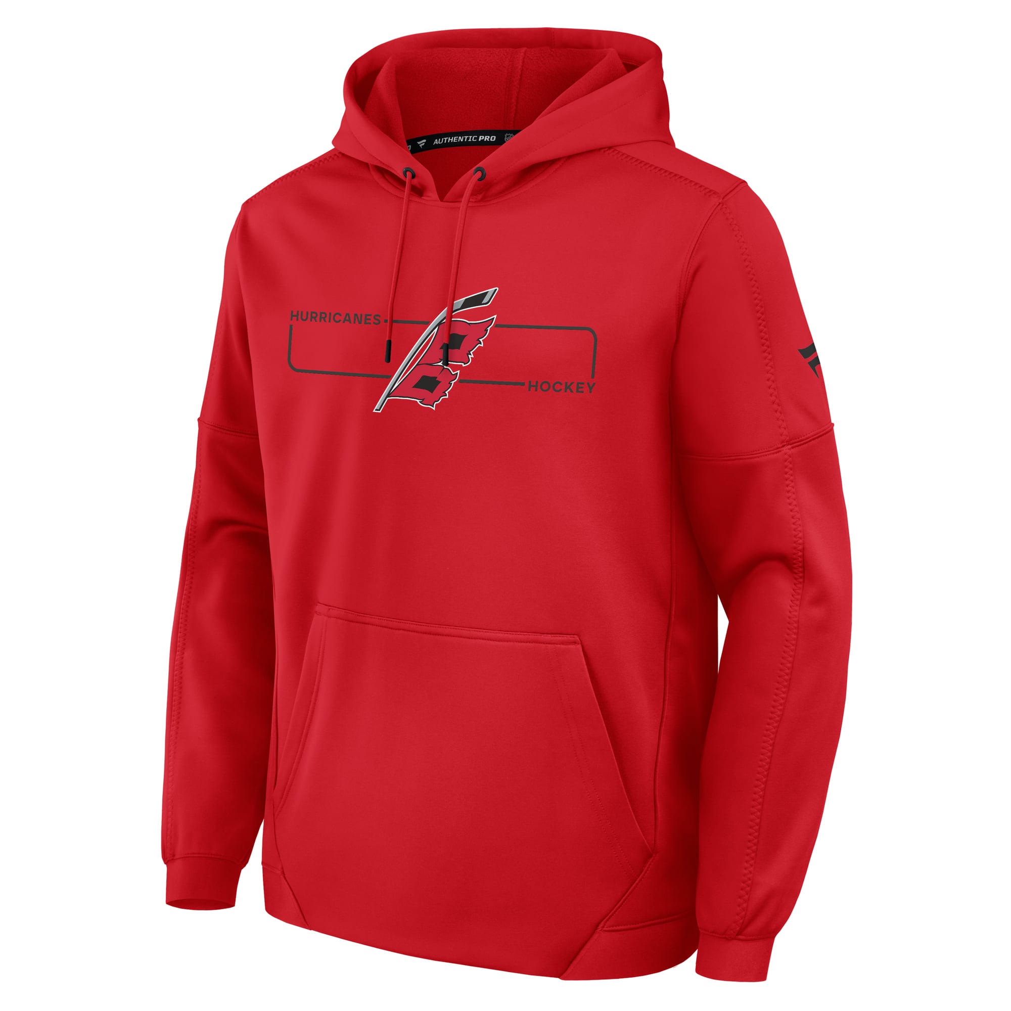 Sweat à capuche polaire authentique Pro Rink des Hurricanes de la Caroline rouges Fanatics pour homme