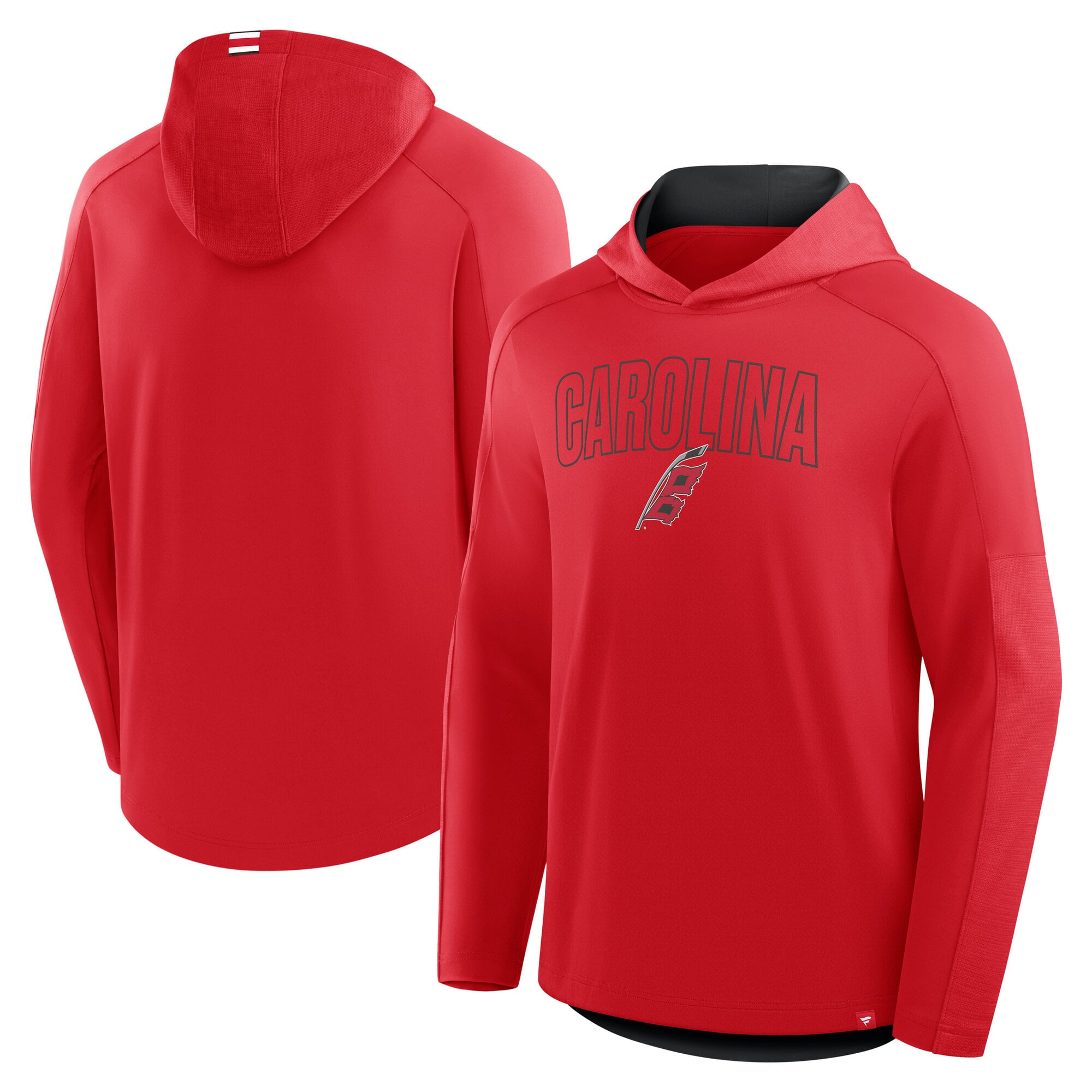 T-shirt à capuche manches longues Fanatics Red Carolina Hurricanes Penalty Shot pour homme