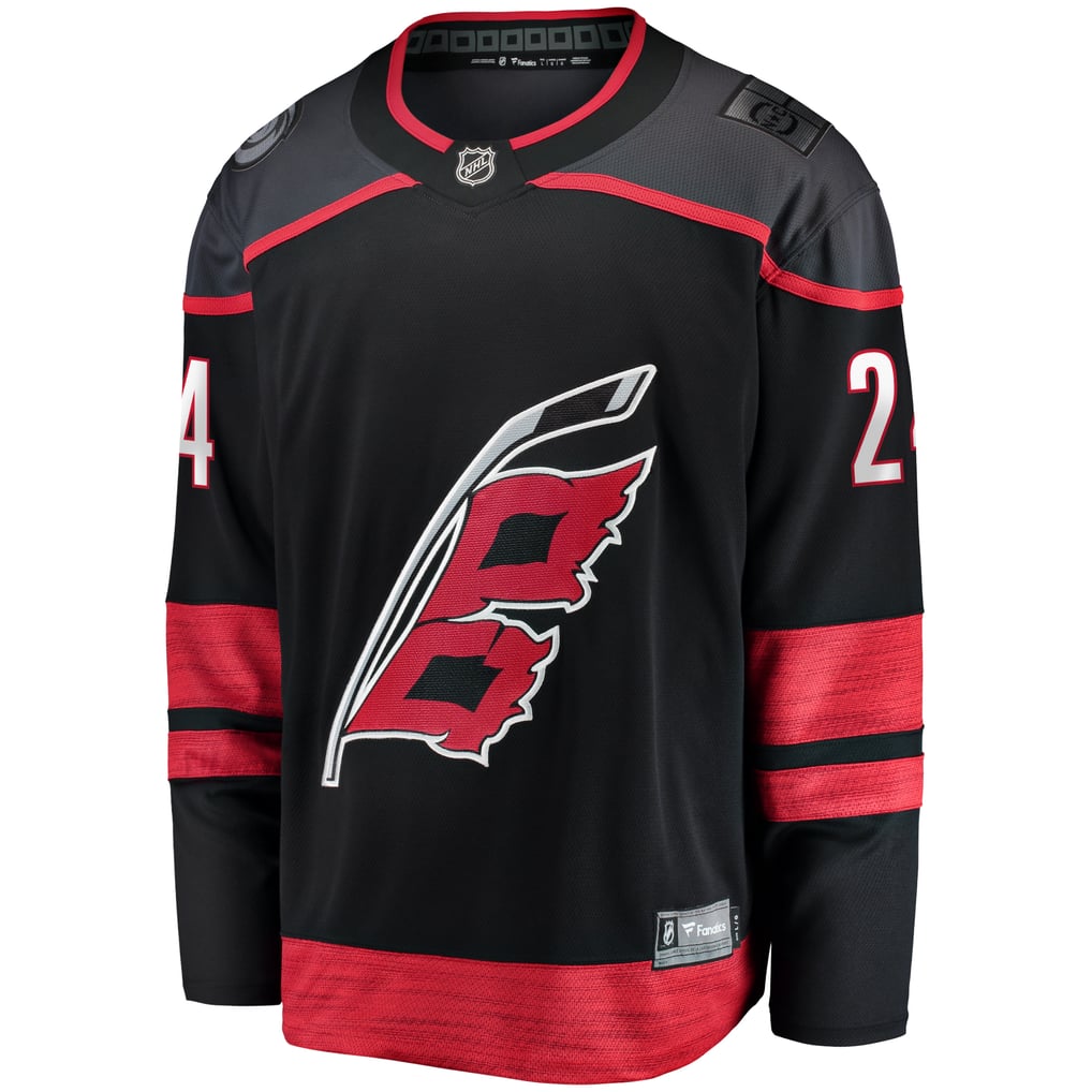 Maillot noir Home Breakaway des Hurricanes de la Caroline pour hommes Seth Jarvis Fanatics