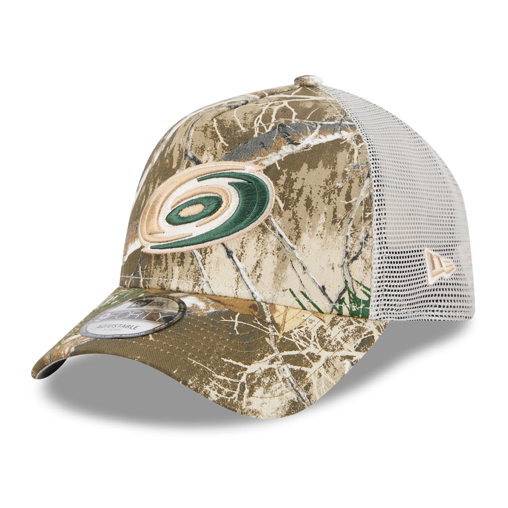 Casquette trucker ajustable New Era 9FORTY camouflage Carolina Hurricanes pour homme