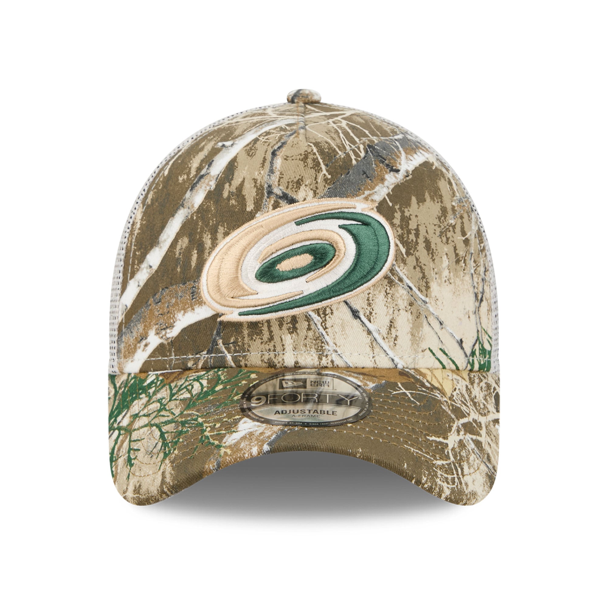 Casquette trucker ajustable New Era 9FORTY camouflage Carolina Hurricanes pour homme