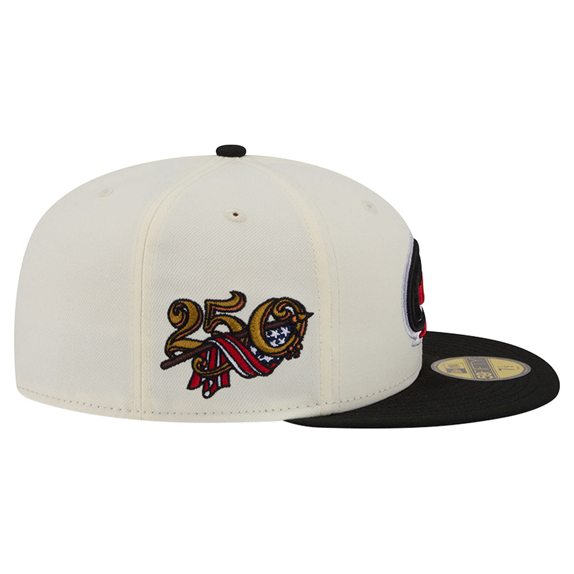 Men's New Era  Cream Carolina Hurricanes 250th Anniversary of the United States Two-Tone 59FIFTY Fitted Hat