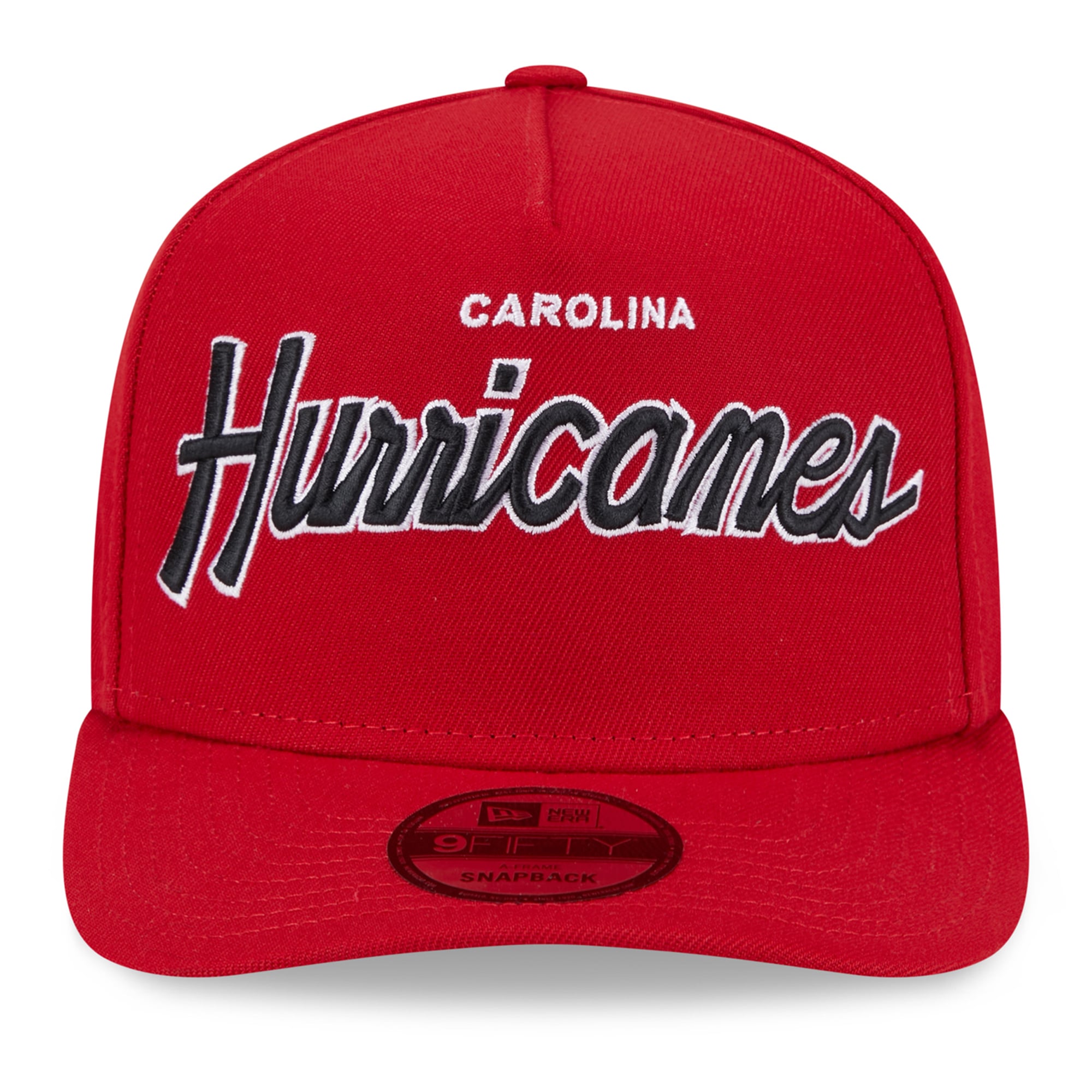 Casquette snapback New Era rouge Carolina Hurricanes Script 9FIFTY pour homme