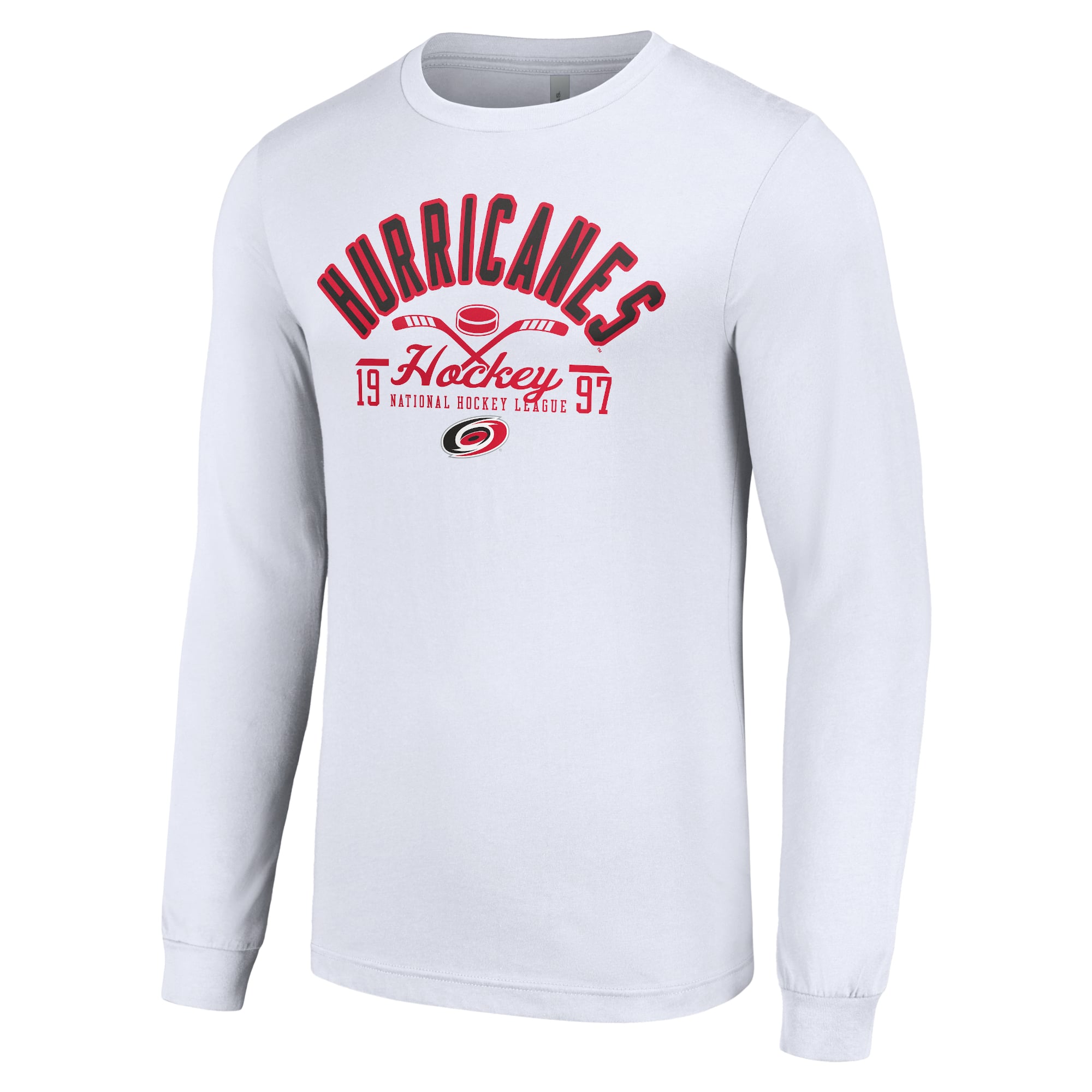 T-shirt à manches longues Starter blanc Carolina Hurricanes pour homme
