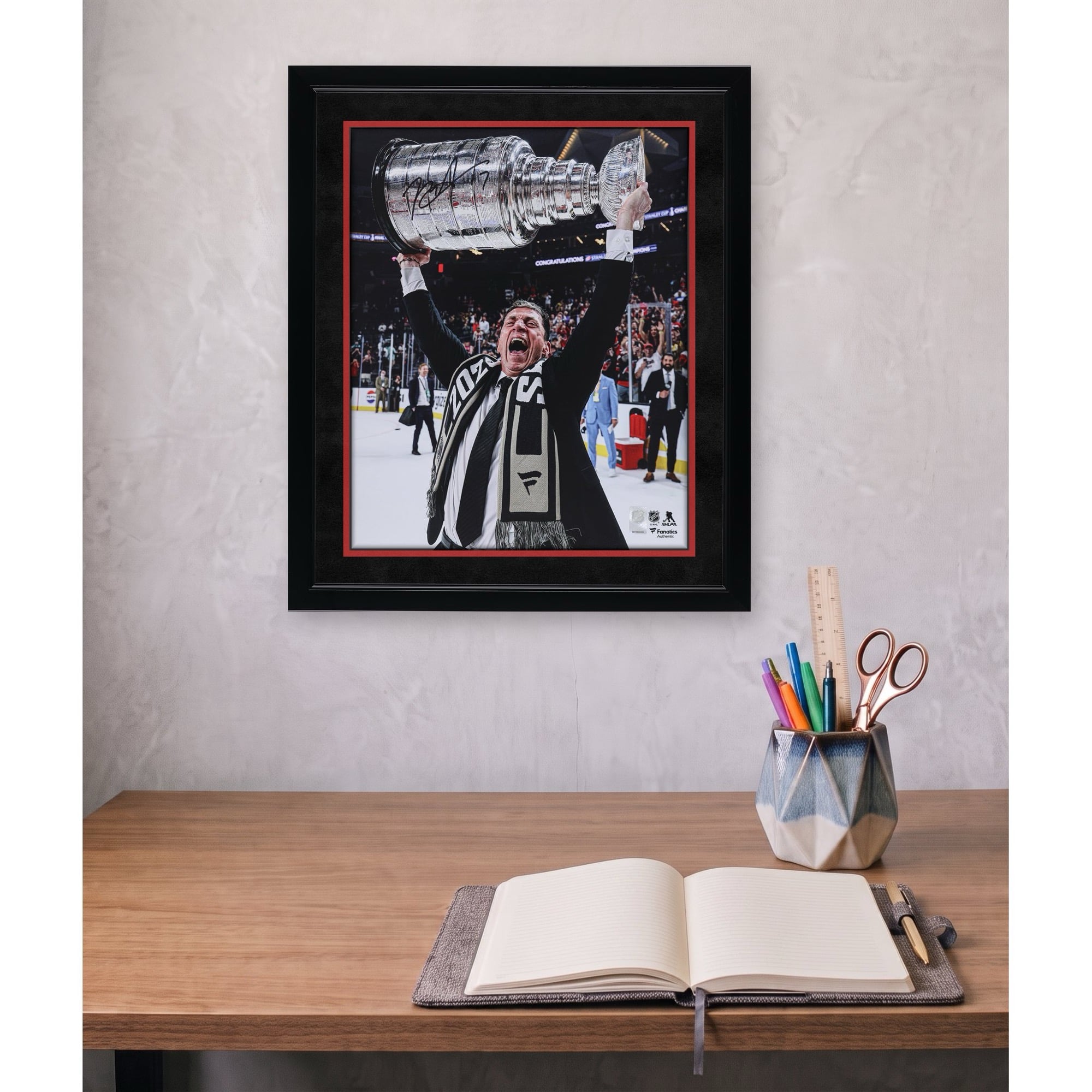 Rod Brind'Amour Carolina Hurricanes Autographed 2026 Stanley Cup Champions 16" x 20" Raising Cup Photograph