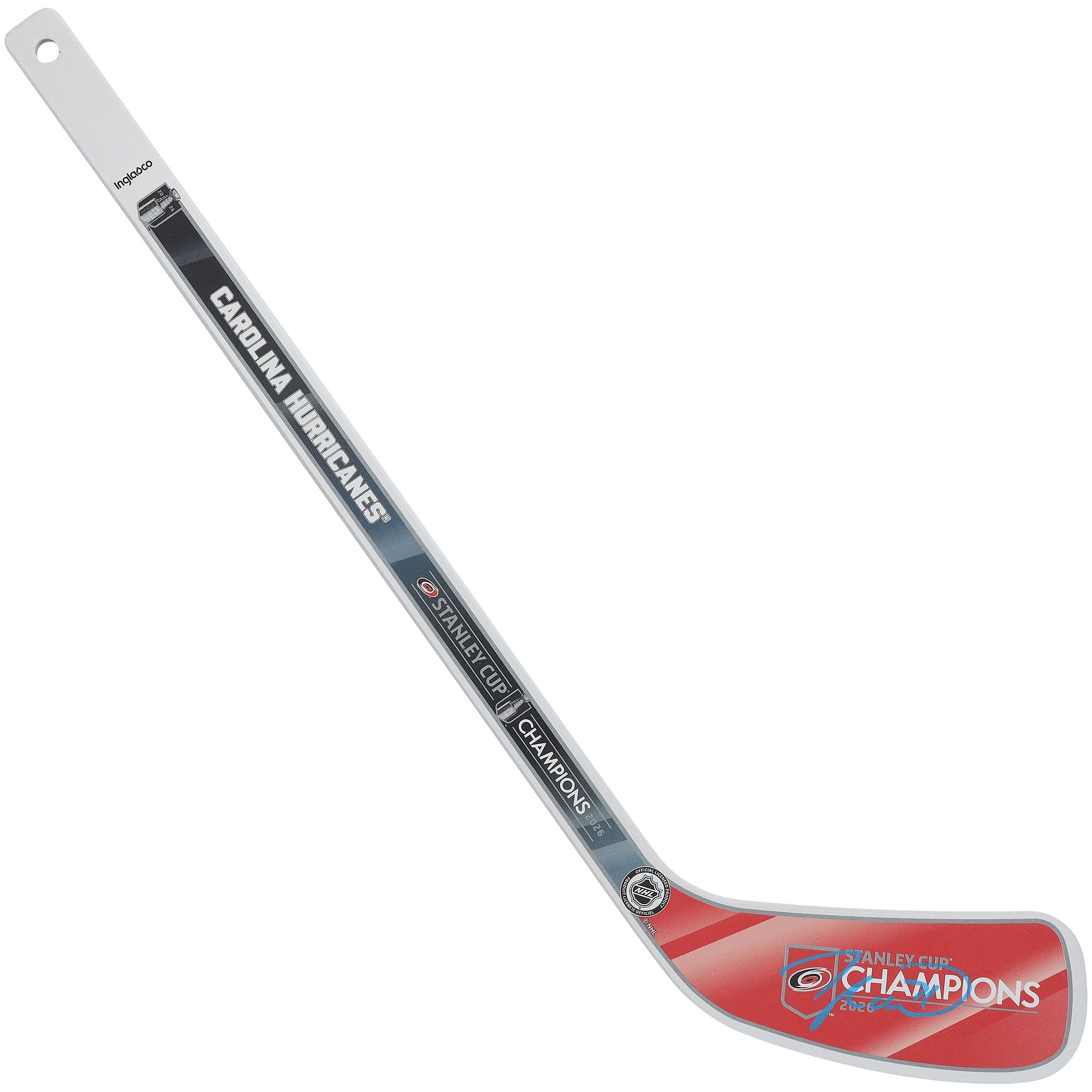 Taylor Hall Carolina Hurricanes Autographed 2026 Stanley Cup Champions Mini Wood Stick