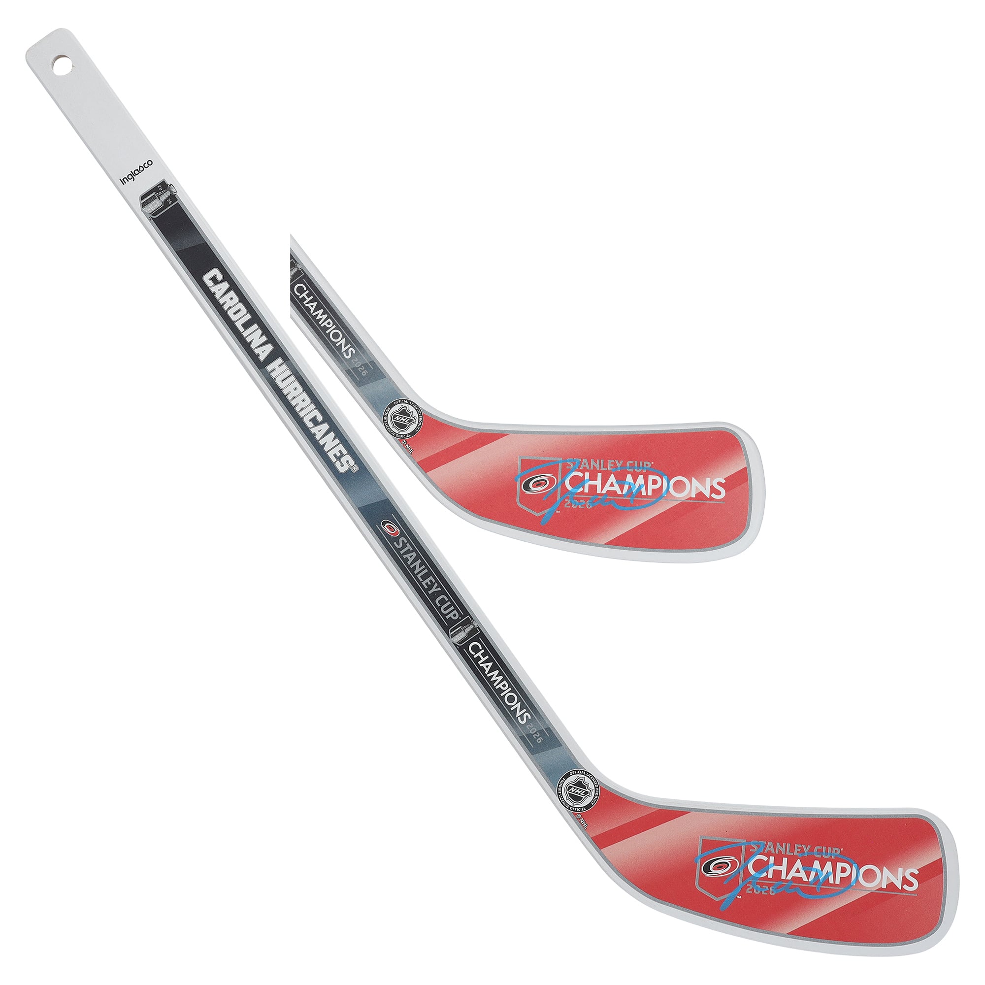 Taylor Hall Carolina Hurricanes Autographed 2026 Stanley Cup Champions Mini Wood Stick