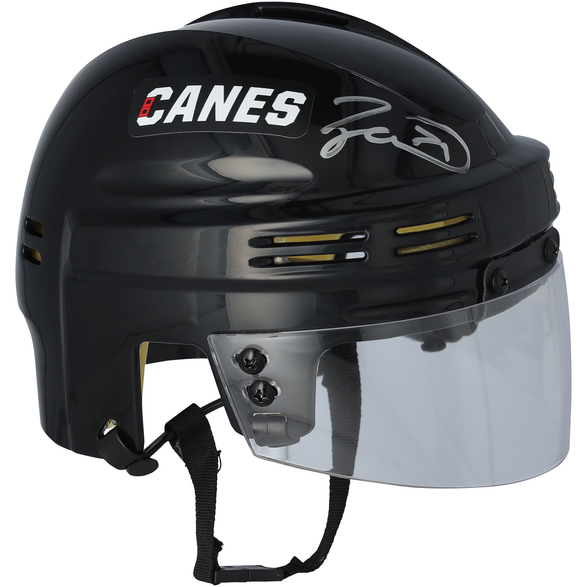 Taylor Hall Carolina Hurricanes Autographed Black Mini Helmet