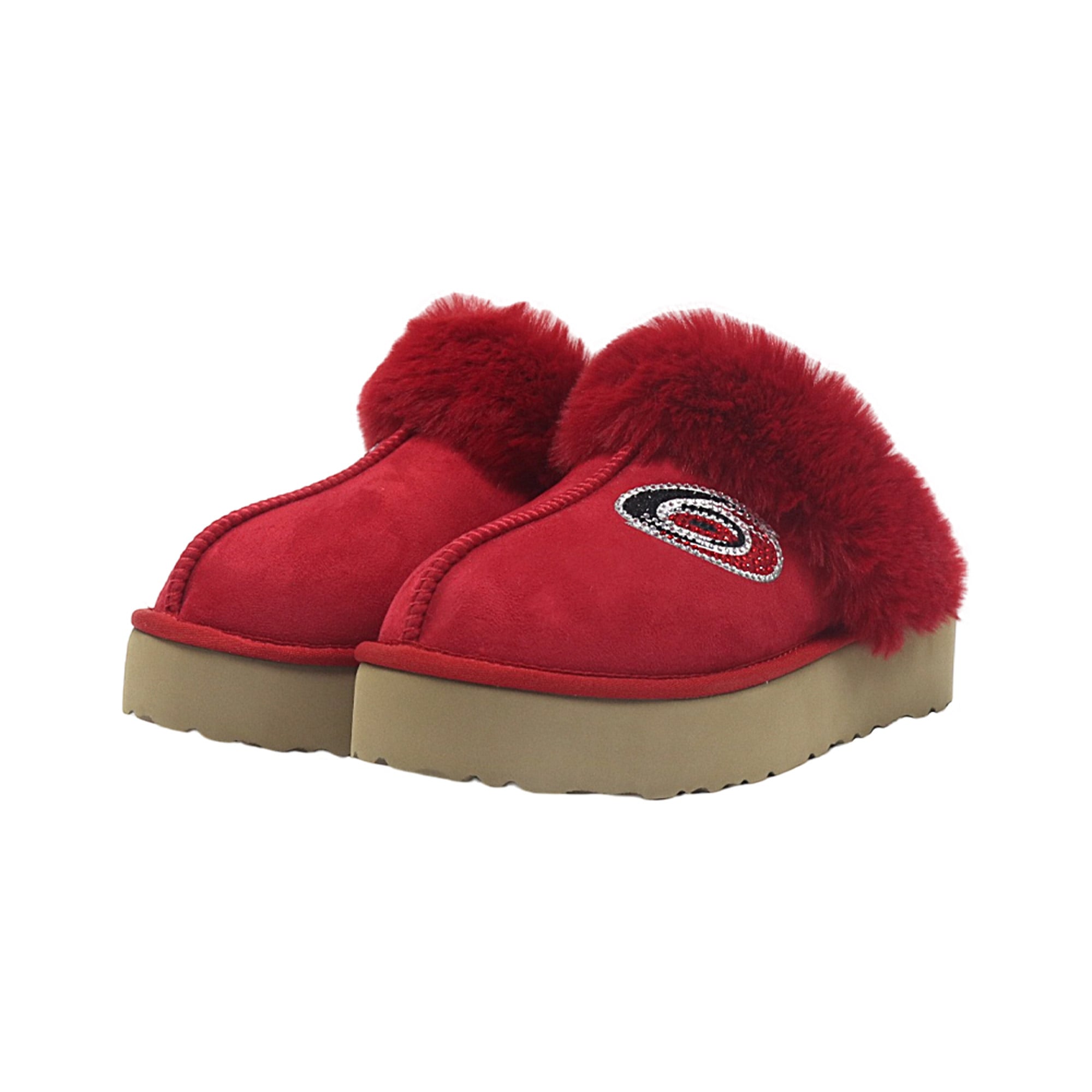Pantoufles unisexes Cuce aux couleurs de l'équipe des Hurricanes la Caroline