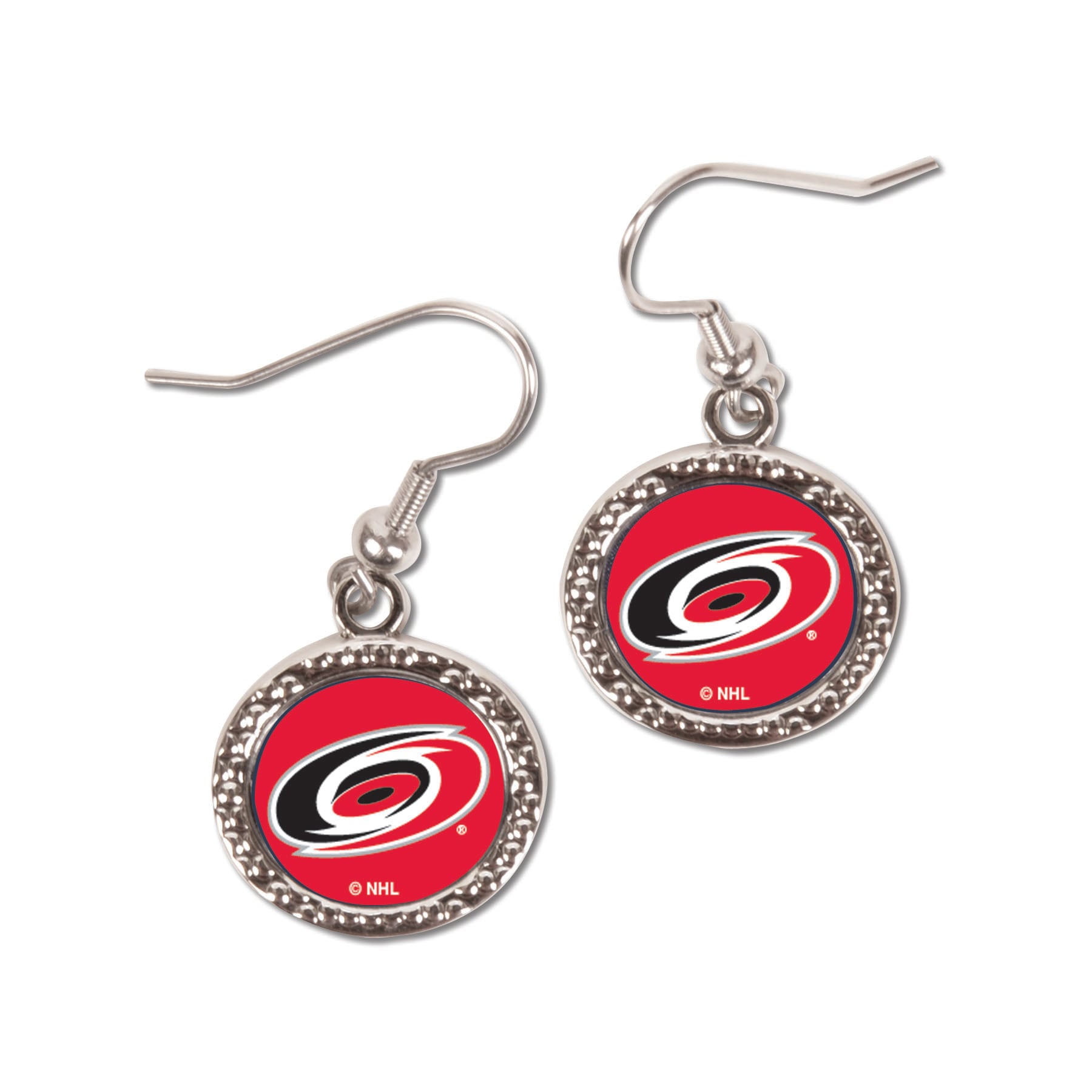 Boucles d'oreilles pendantes rondes WinCraft des Hurricanes de la Caroline pour femme