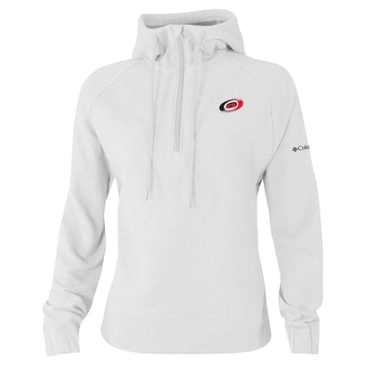 Carolina Hurricanes Columbia Women's Half-Zip Swingcraft Tri-Blend Hoodie - White
