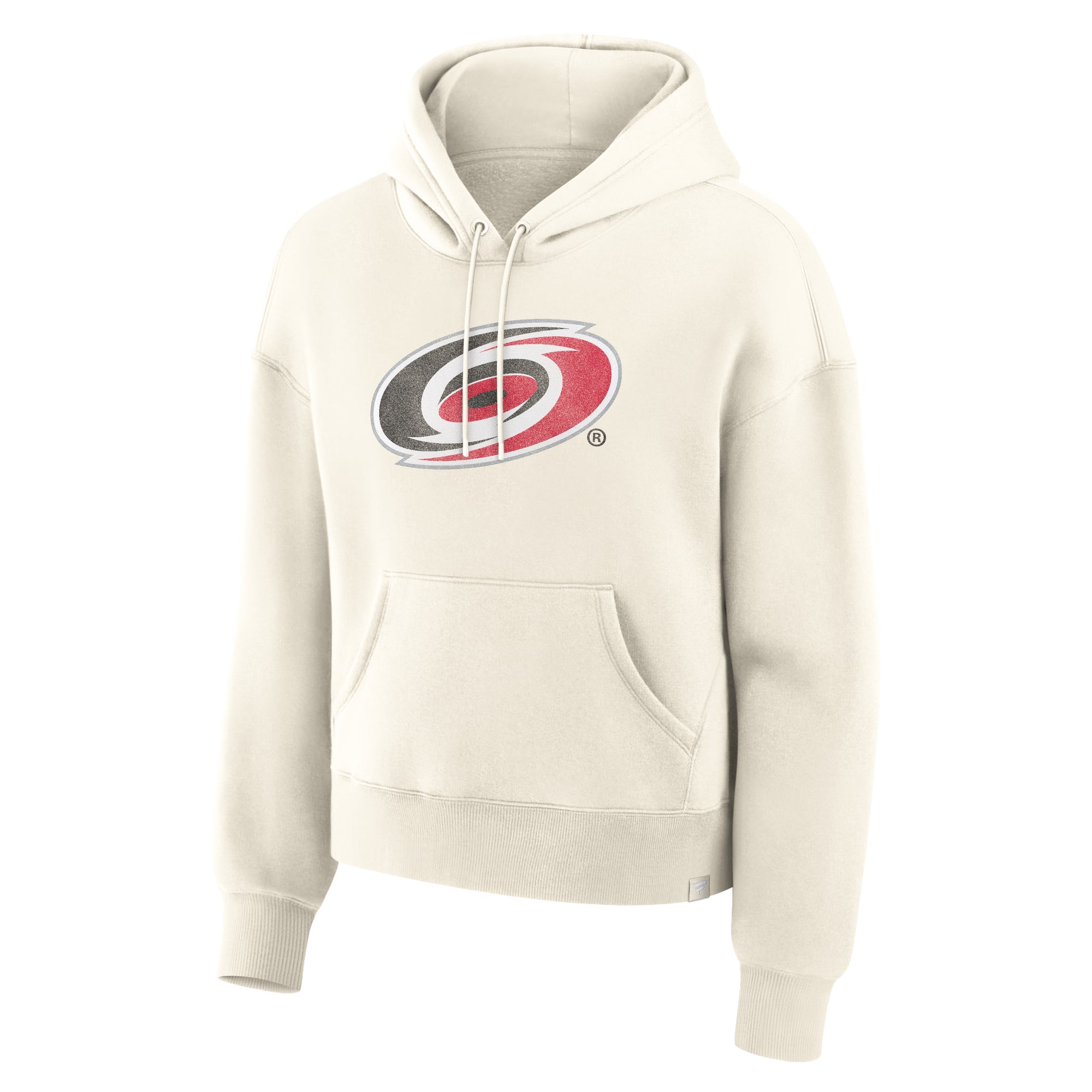 Sweat à capuche Fanatics crème pour femme, logo vieilli des Hurricanes de la Caroline