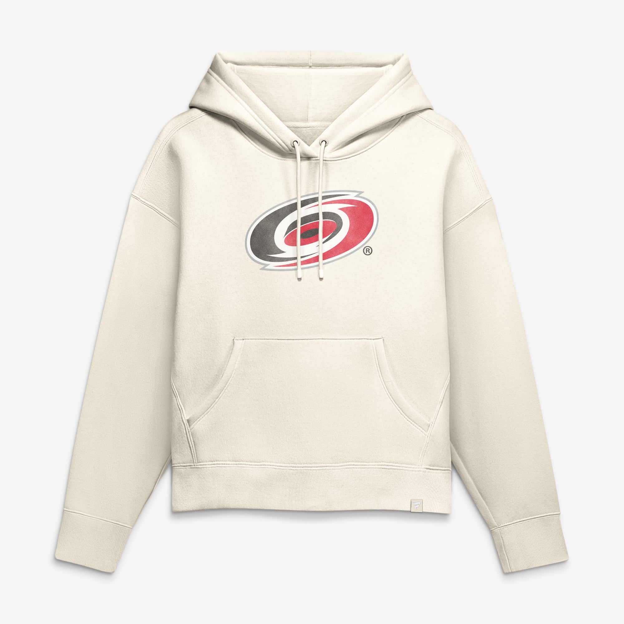 Sweat à capuche Fanatics crème pour femme, logo vieilli des Hurricanes de la Caroline
