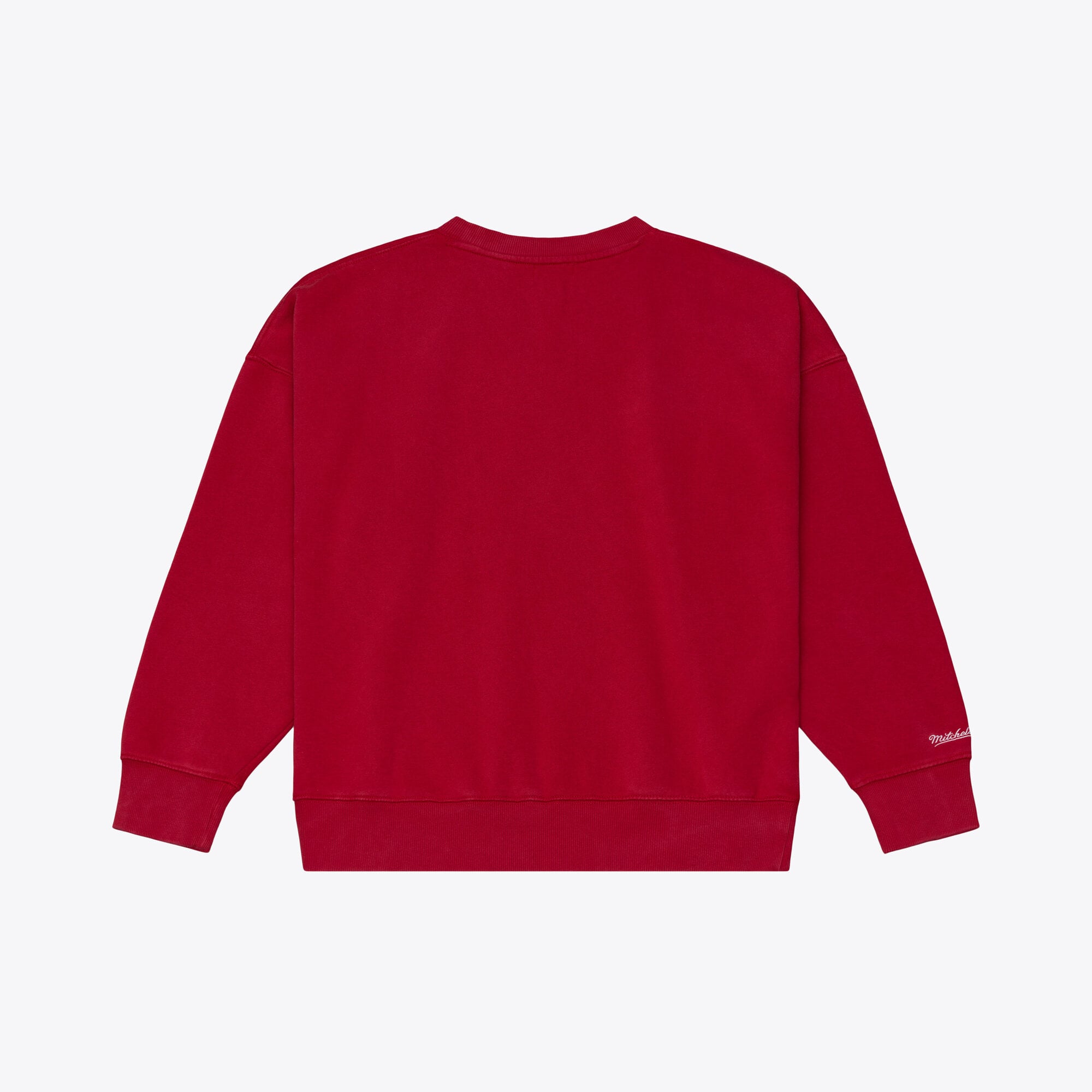 Women's Mitchell & Ness Red Carolina Hurricanes Core Essentials Sweatshirt