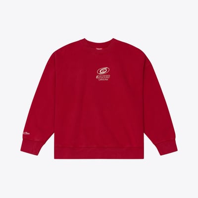 Carolina Hurricanes Mitchell & Ness Women's Core Essentials Sweatshirt - Red
