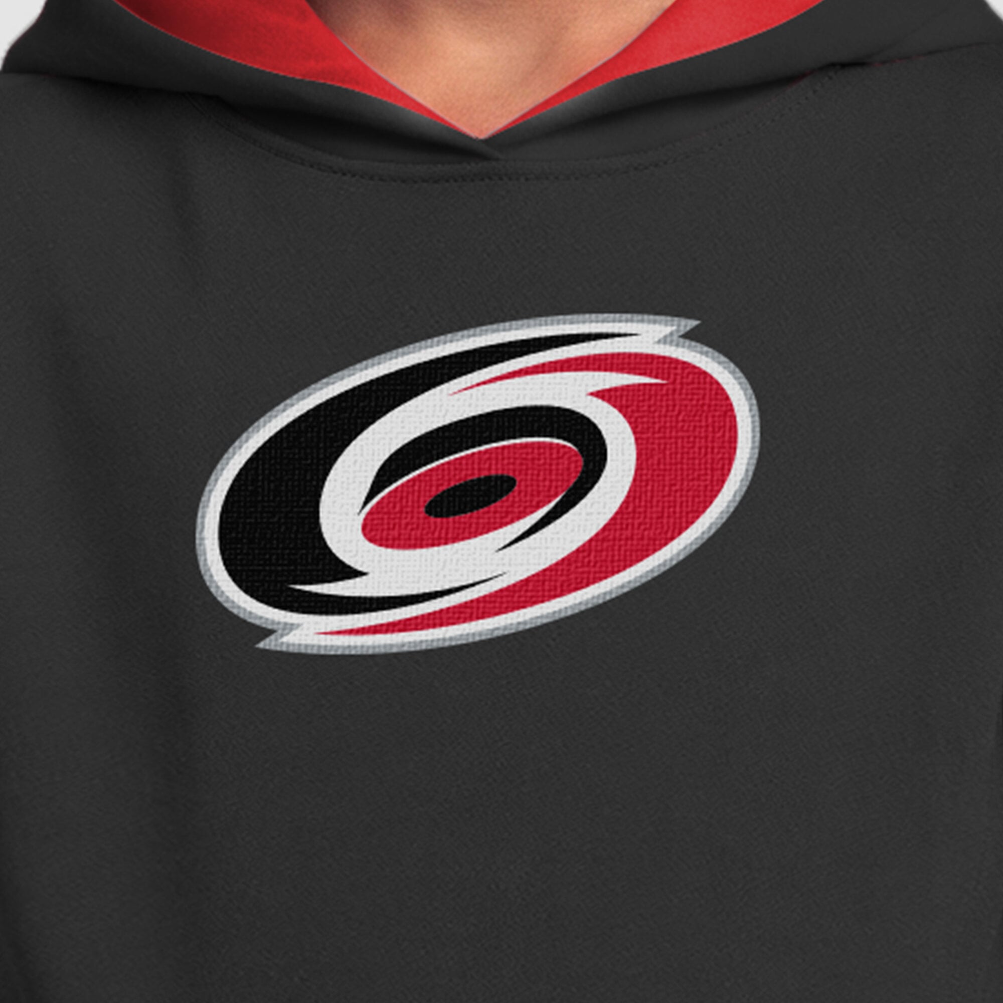 Sweat à capuche en polaire noir Youth Champion Carolina Hurricanes